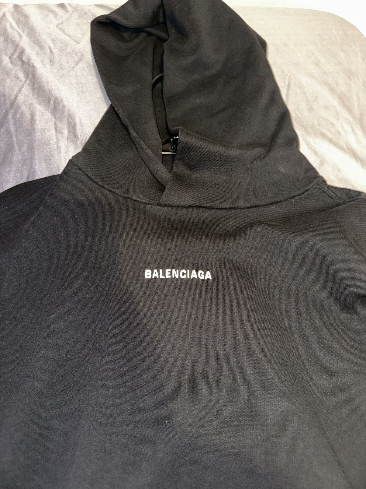 Balenciaga Plain Logo Hoodie