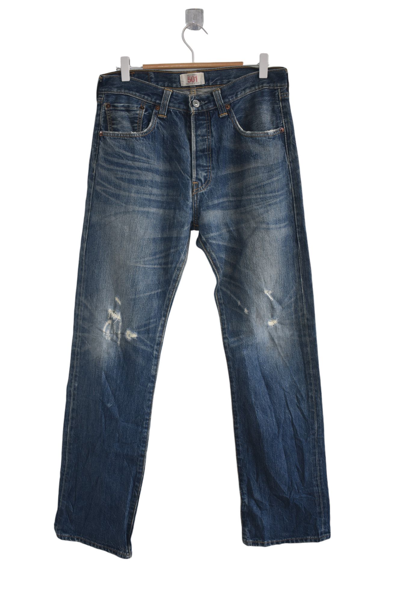 Levi's × Vintage Vintage Levi's 501 Distress Jeans W32 Size US 32 / EU 48 - 1 Thumbnail