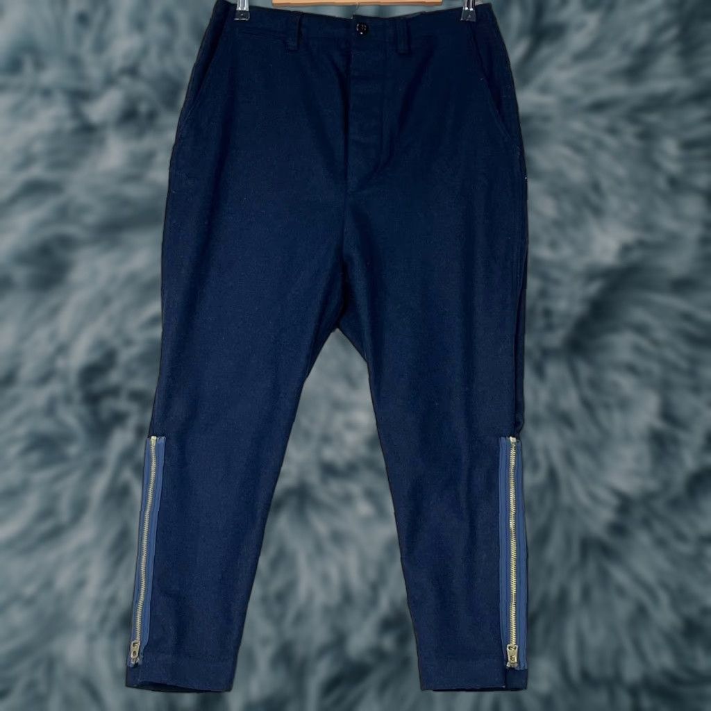 Fabletics NLST F/W 15 NY Wool Pants Blue Drawstring Hook & Eye Casual Men 30 Athletic Tapered Chino Flat Front Inseam 30 Size US 30 / EU 46 - 1 Thumbnail