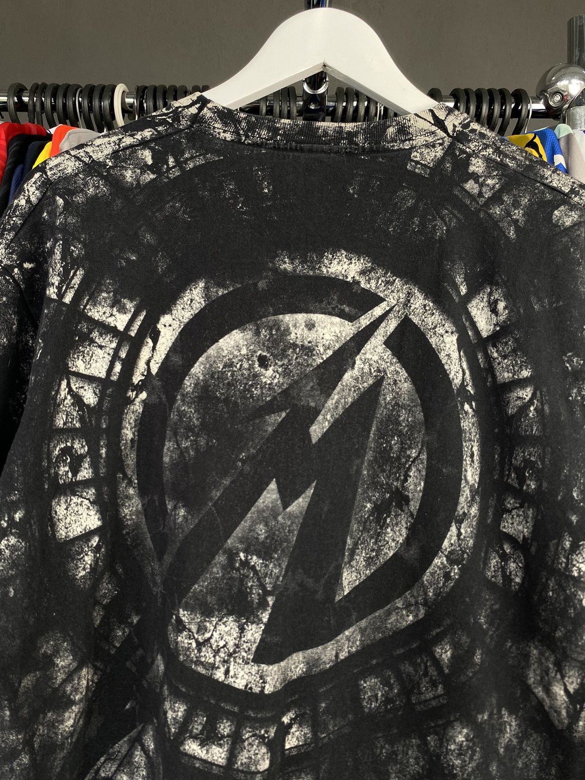 Fruit Of The Loom Metallica Stoned Justice All Over Print Black T-Shirt Size US XL / EU 56 / 4 - 8 Thumbnail