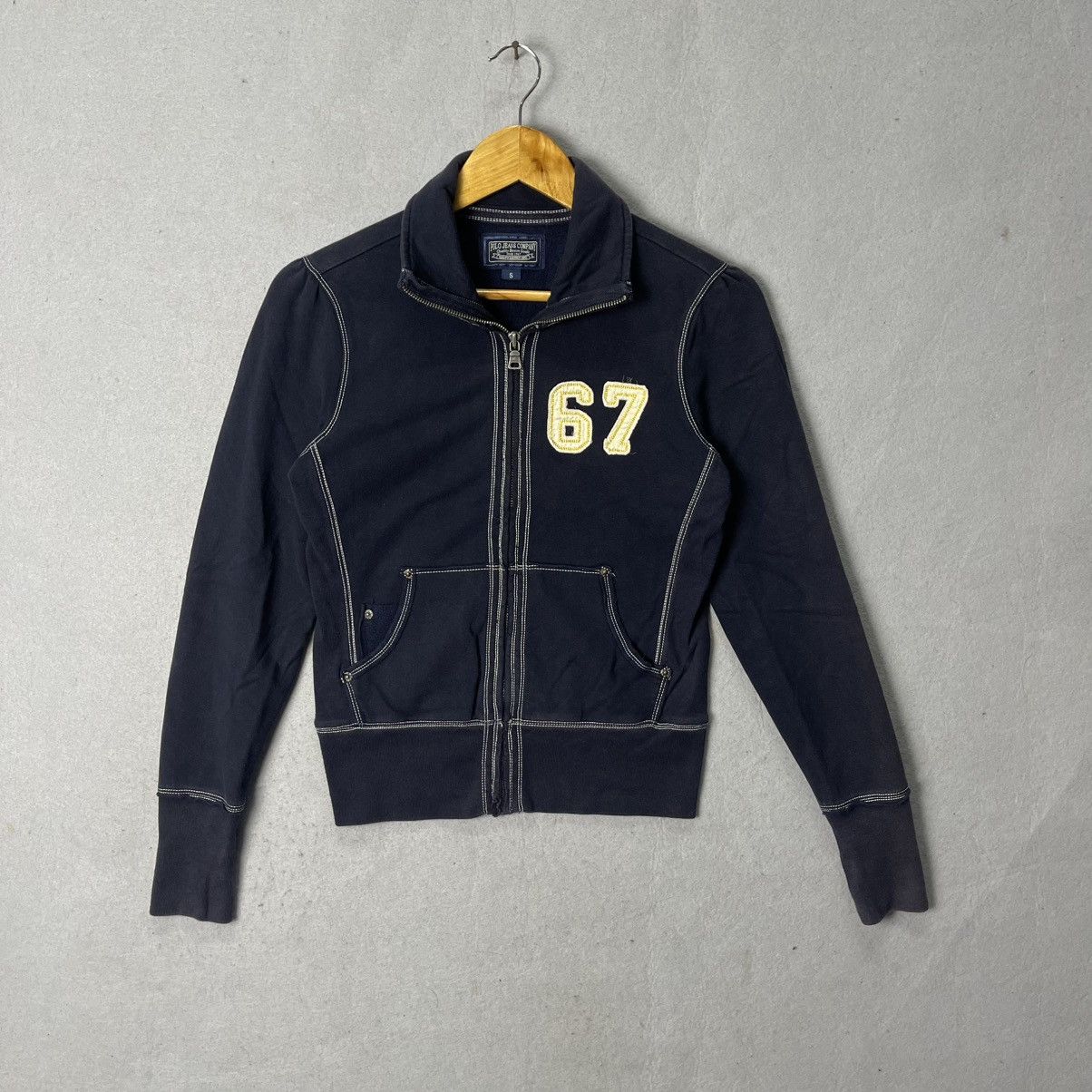 Polo Ralph Lauren Vintage Polo Jeans Co. Ralph Lauren “67” Zip-Up Sweatshirt Size S / US 4 / IT 40 - 1 Thumbnail