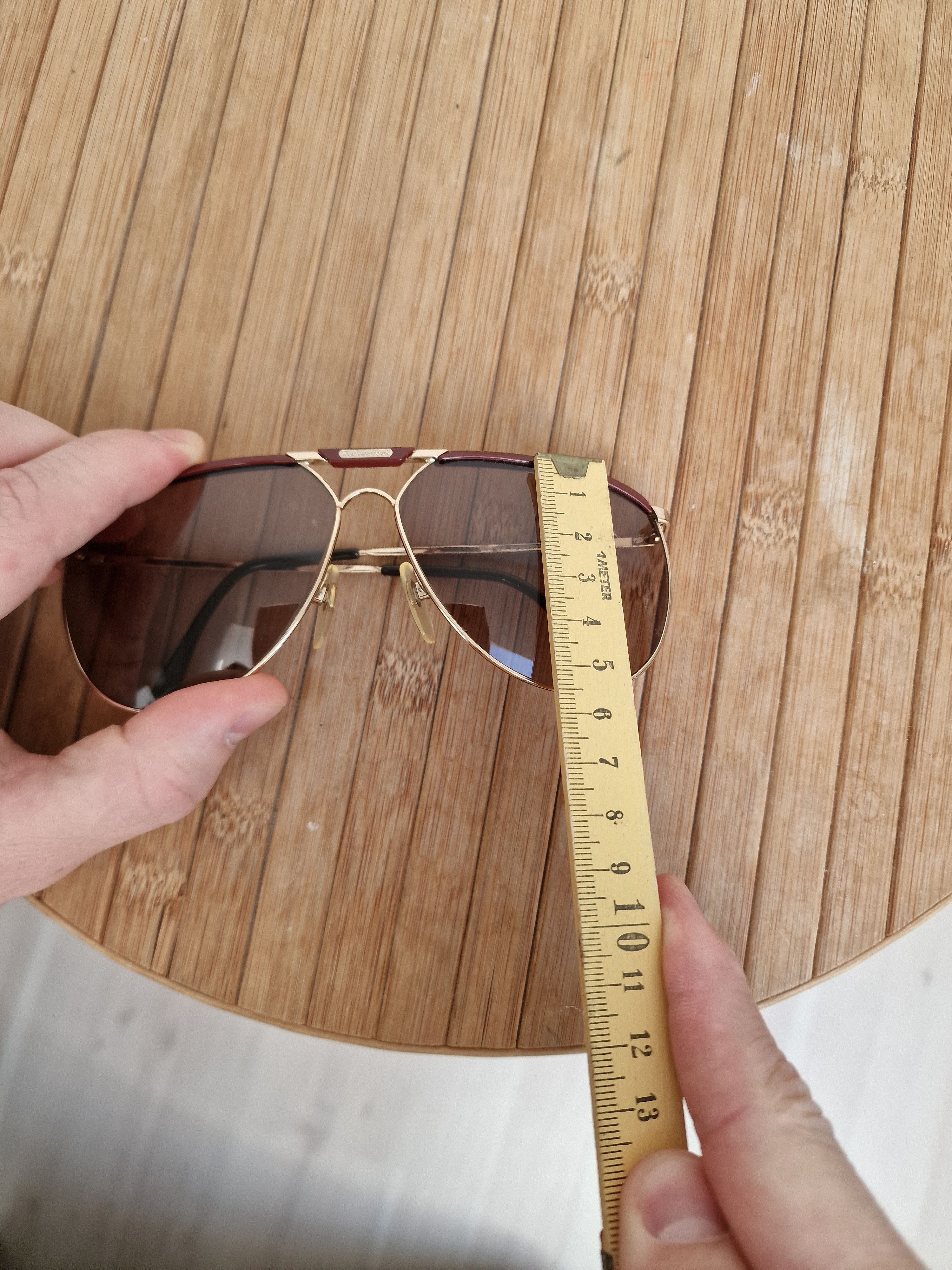 Vintage RODENSTOCK AVIATOR Sunglasses REMO GOLD \ BROWN Lensess USED Size ONE SIZE - 17 Thumbnail