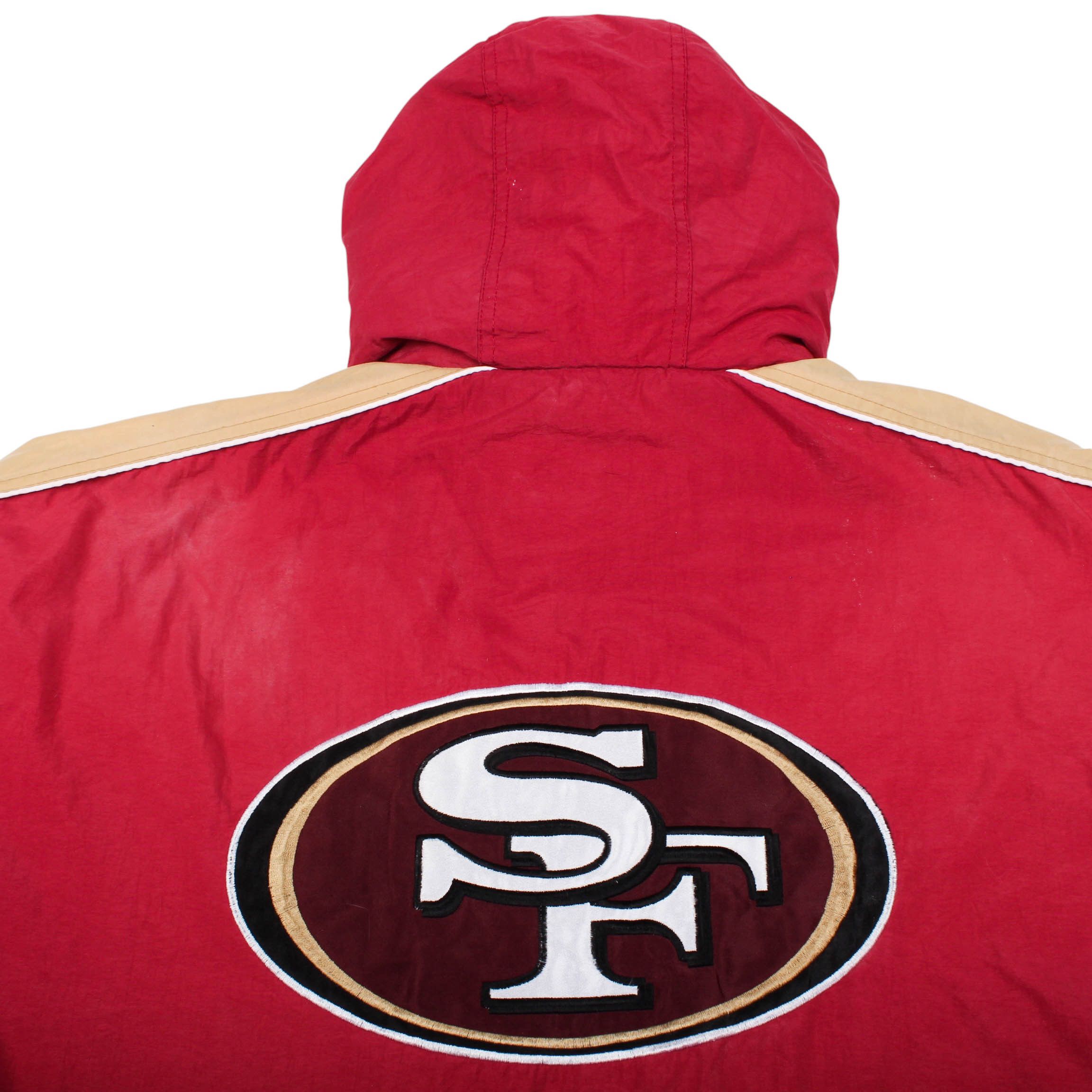 Starter 49ers Starter Jacket 90s San Francisco Hooded Puffer Coat Size US XL / EU 56 / 4 - 4 Thumbnail