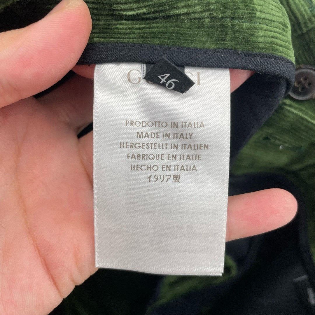 Gucci Gucci Army Green Corduroy Trousers Nextarrow-2412 Size US 30 / EU 46 - 4 Thumbnail