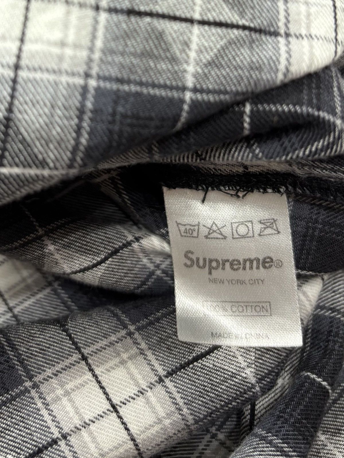 Supreme Supreme Flannel Shirt Black (FW15) Size US M / EU 48-50 / 2 - 4 Thumbnail