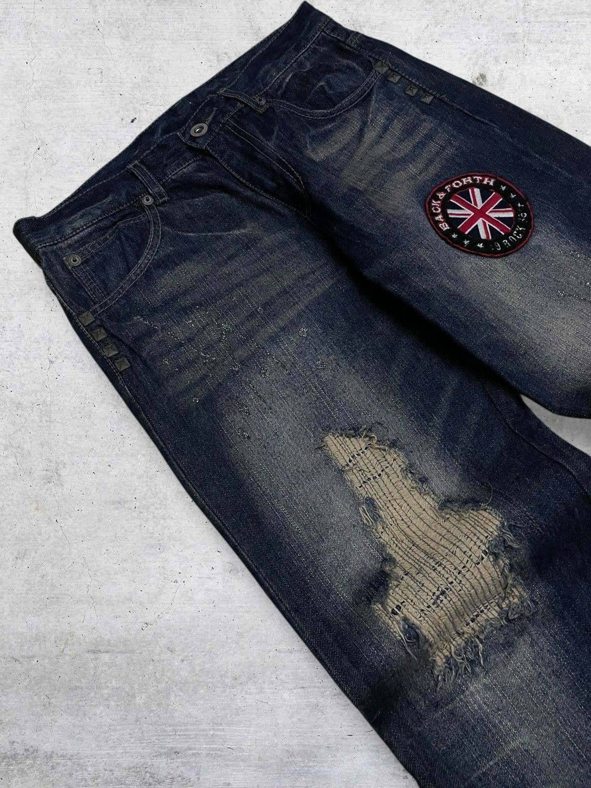 Hysteric Glamour VINTAGE BACK FORTH CRAFTED OG JAPAN DESIGNER ROCKNROLL DENIM Size US 31 - 7 Thumbnail