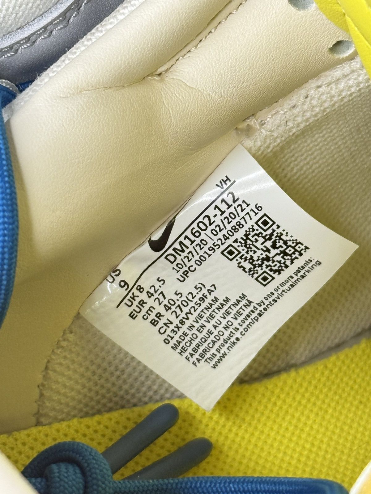 Nike Nike Dunk Low Off-White Lot 10 Size US 9 / EU 42 - 3 Thumbnail