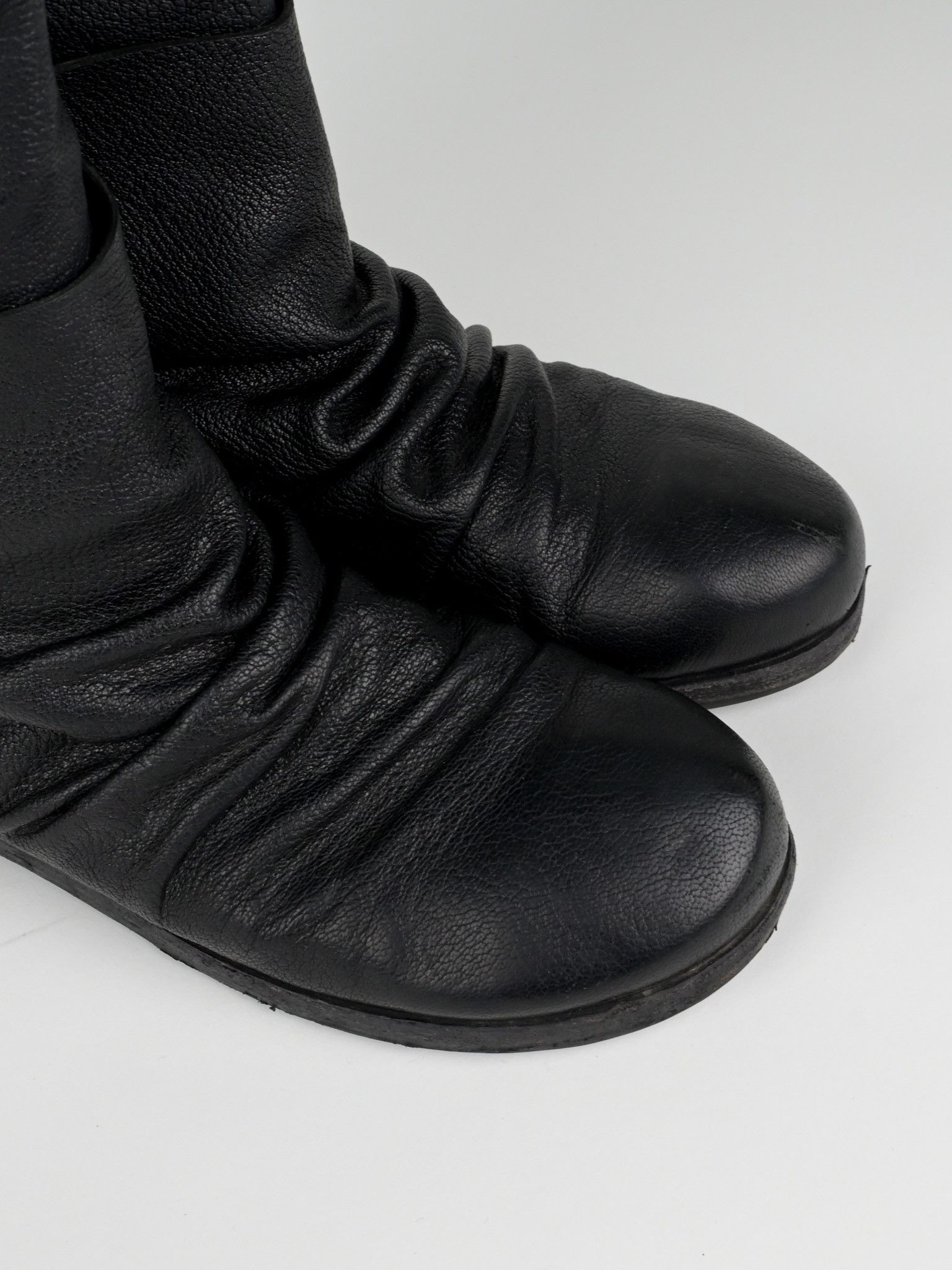 Marsell Stacked Leather Moto Boots Size US 7 / EU 40 - 16 Thumbnail