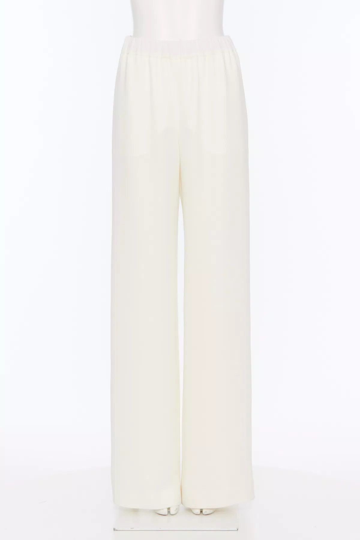 Valentino o1s1wg110426 Cady Couture Trousers in Ivory Size 27" / US 4 / IT 40 - 1 Thumbnail