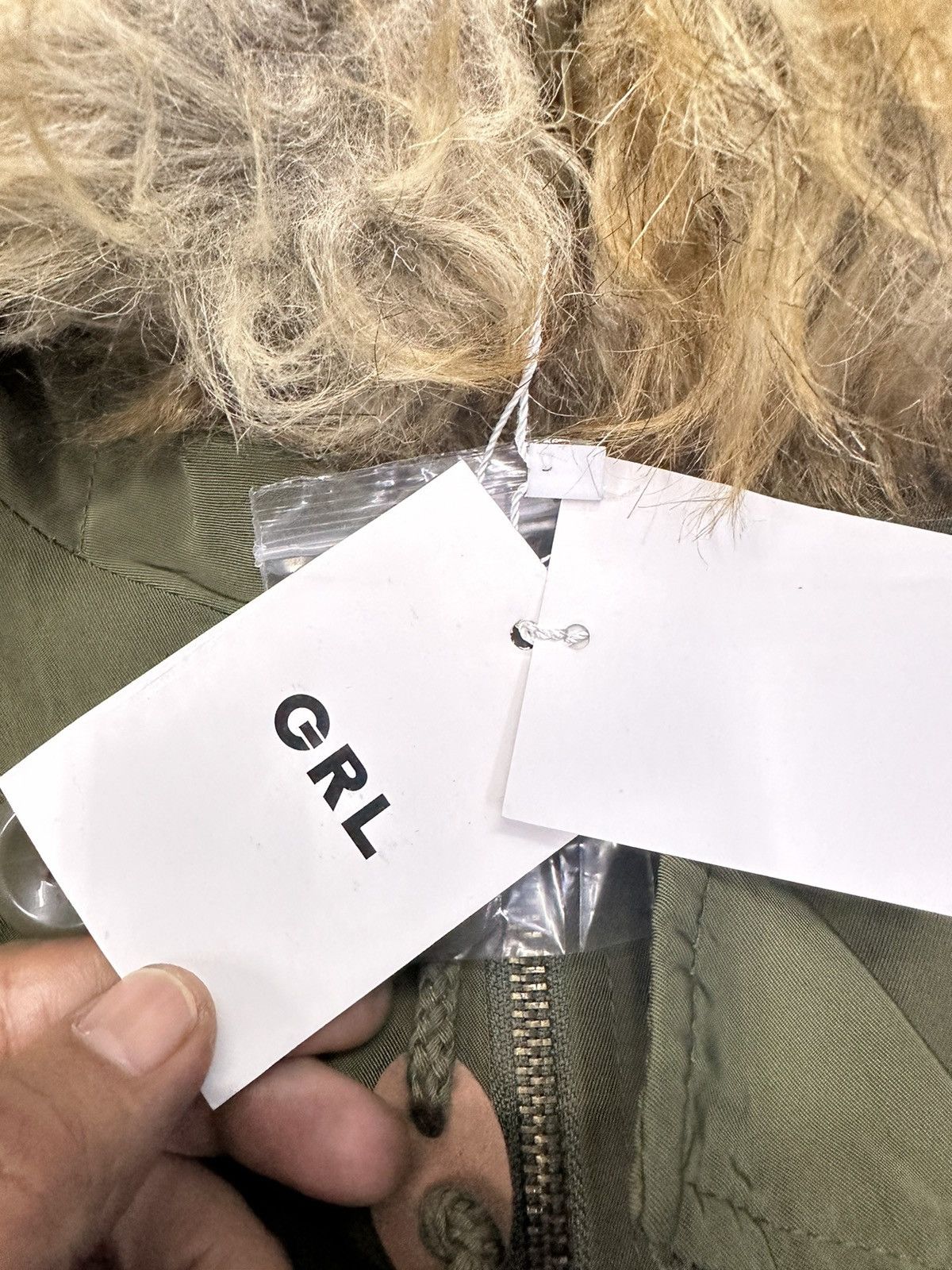 14th Addiction × If Six Was Nine × Le Grande Bleu (L.G.B.) GRAIL GRL ARMY FUR BAGGY BOMBER JACKET MJ167 Size US M / EU 48-50 / 2 - 9 Thumbnail