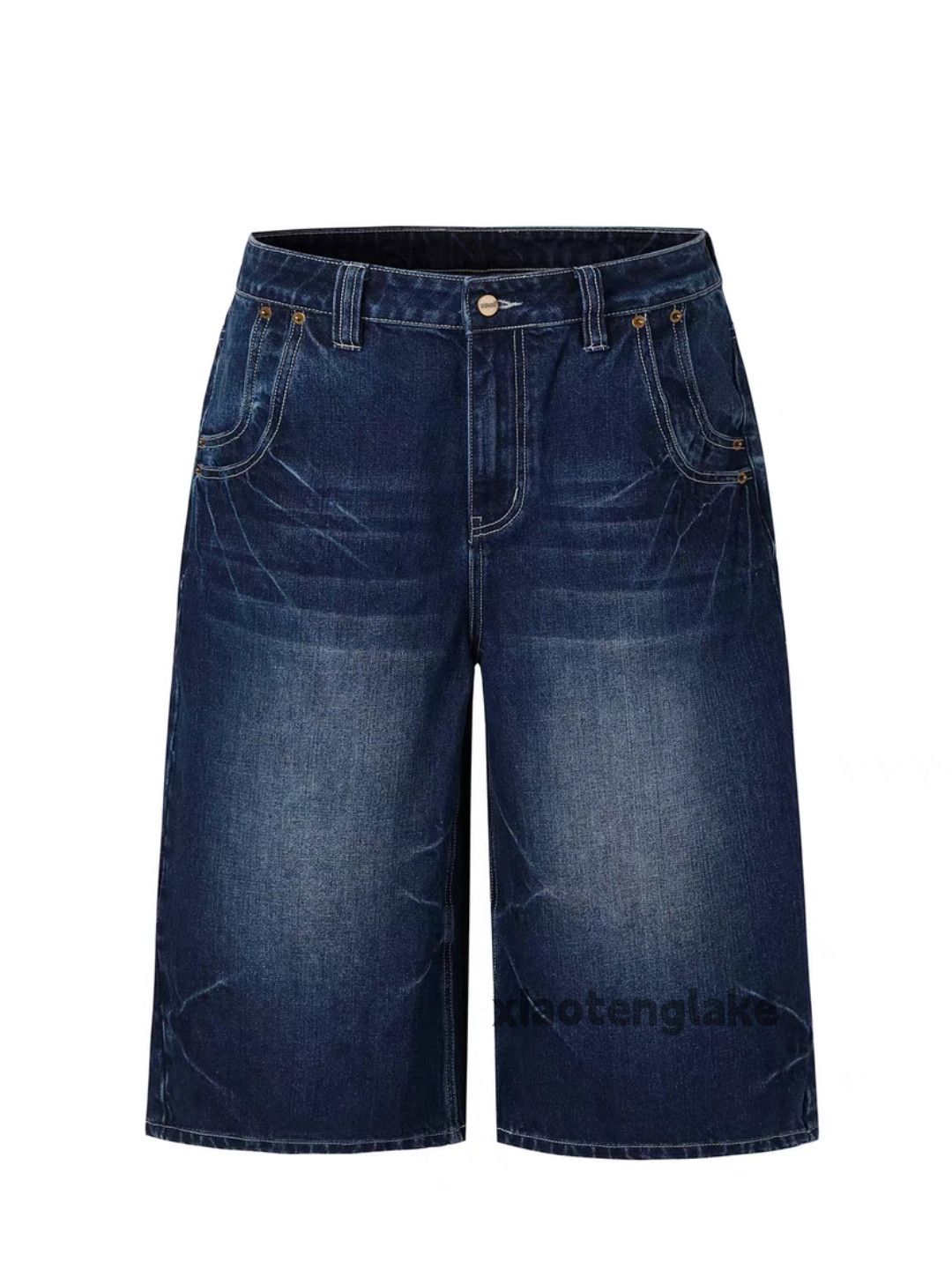 Jean × Vintage Utility washed faded loose baggy skate hiphop shorts Size US 28 / EU 44 - 3 Thumbnail