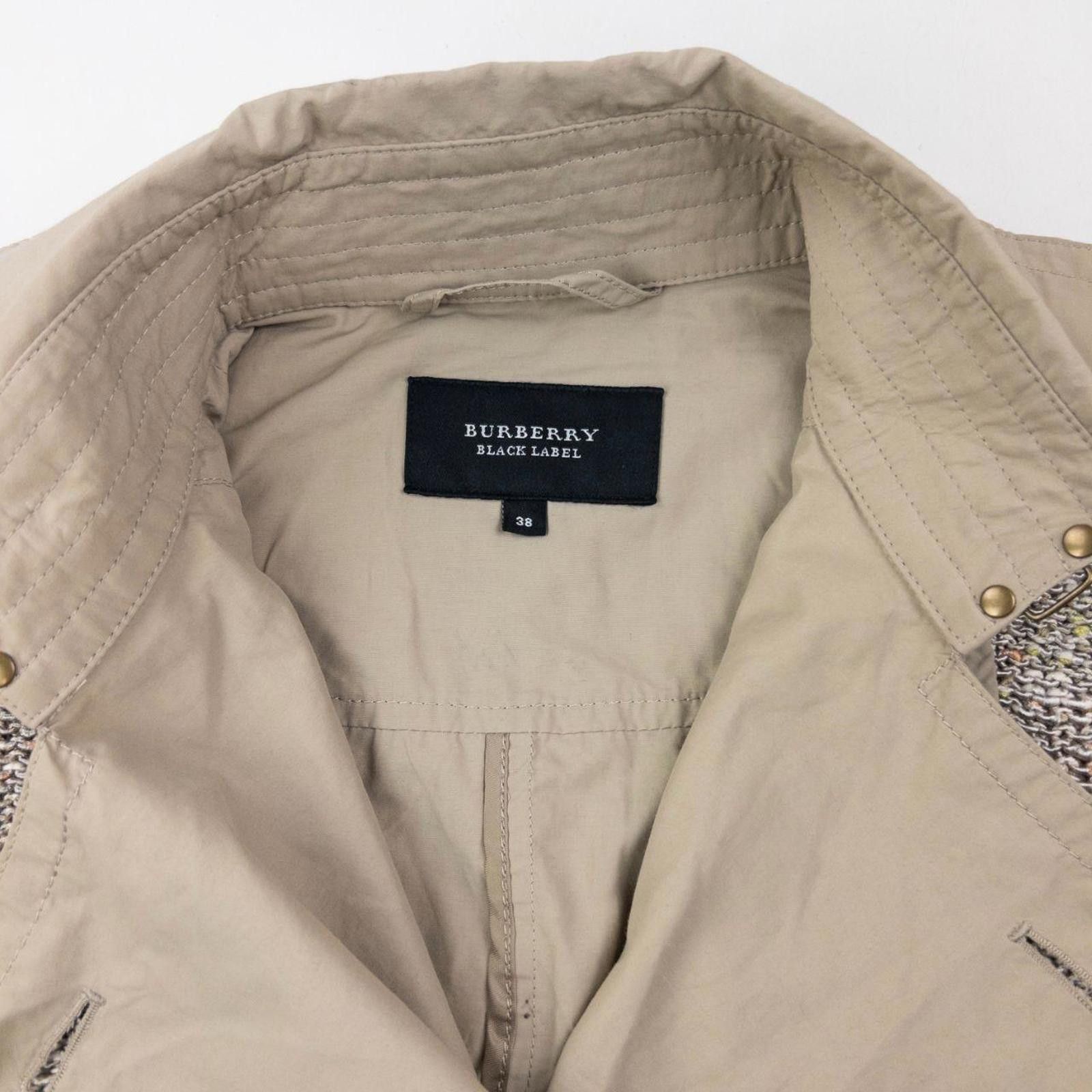 Burberry Vintage 2000s Burberry Black Label Knitted Trench Jacket M Size M / US 6-8 / IT 42-44 - 4 Thumbnail