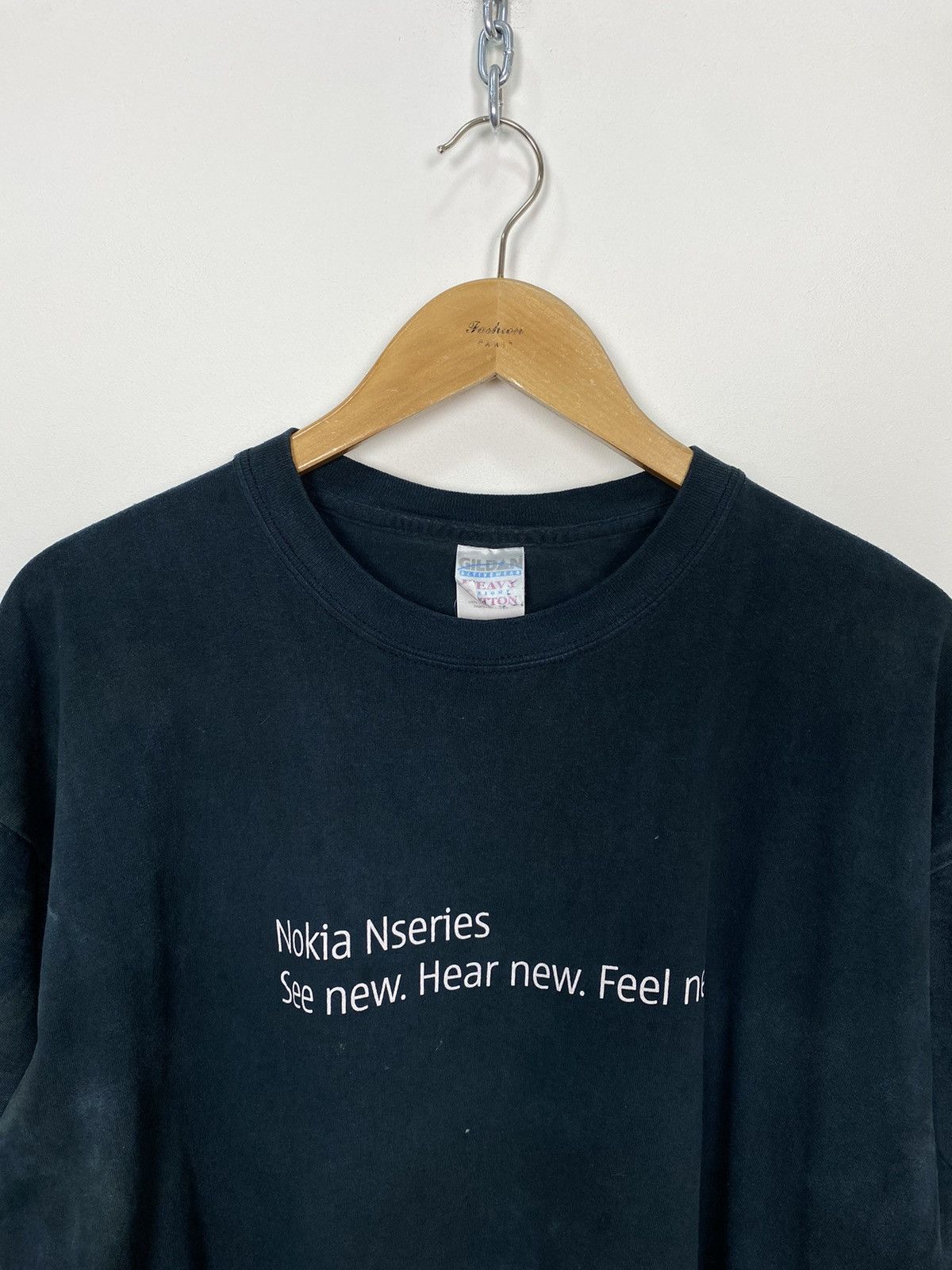 Vintage Vintage Gildan Heavy Cotton Nokia Nseries 2005 T-Shirt XL Size US XL / EU 56 / 4 - 2 Thumbnail