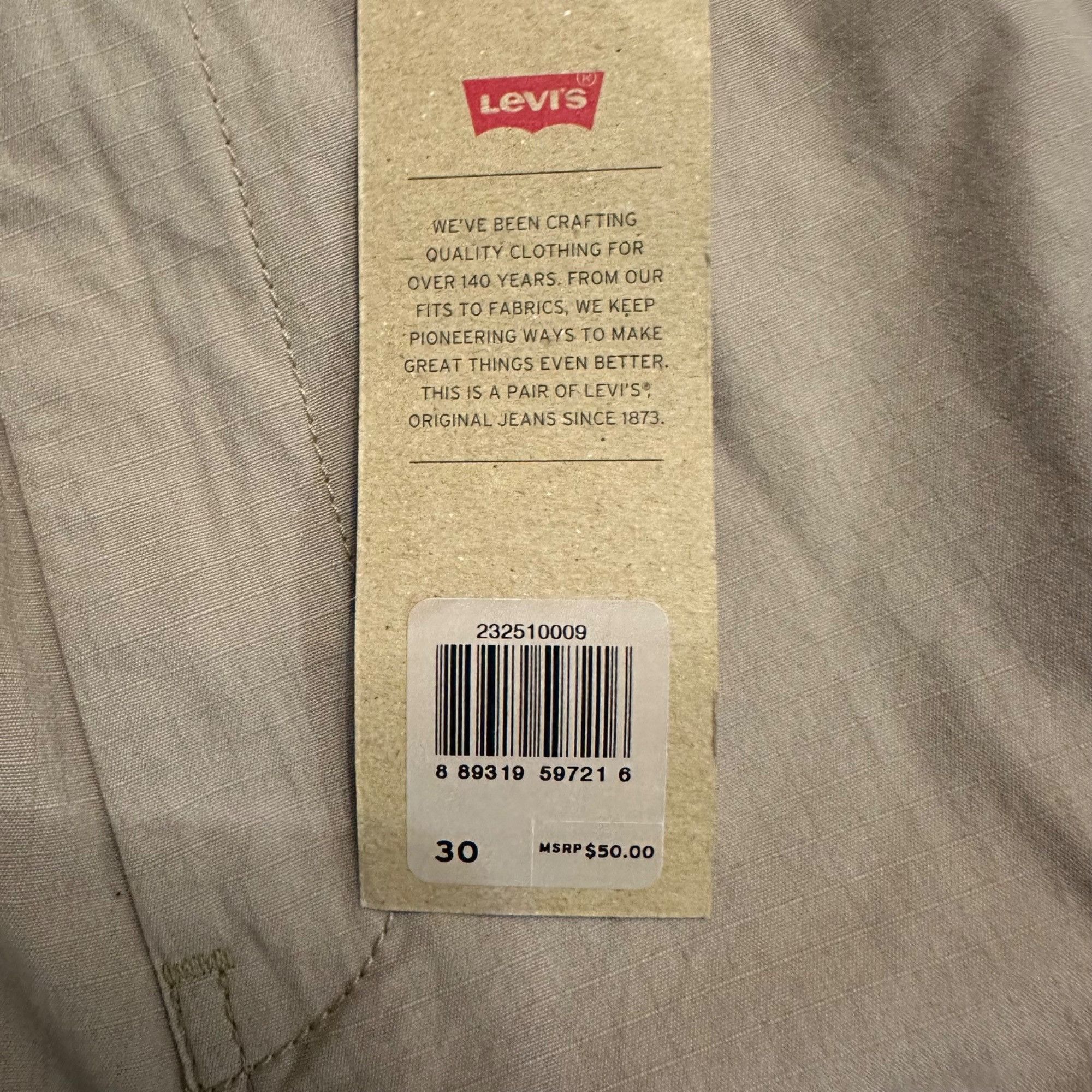 Levi's NWT Levi's Men's Carrier Cargo Shorts true chino Sz 30 Size US 30 / EU 46 - 4 Thumbnail