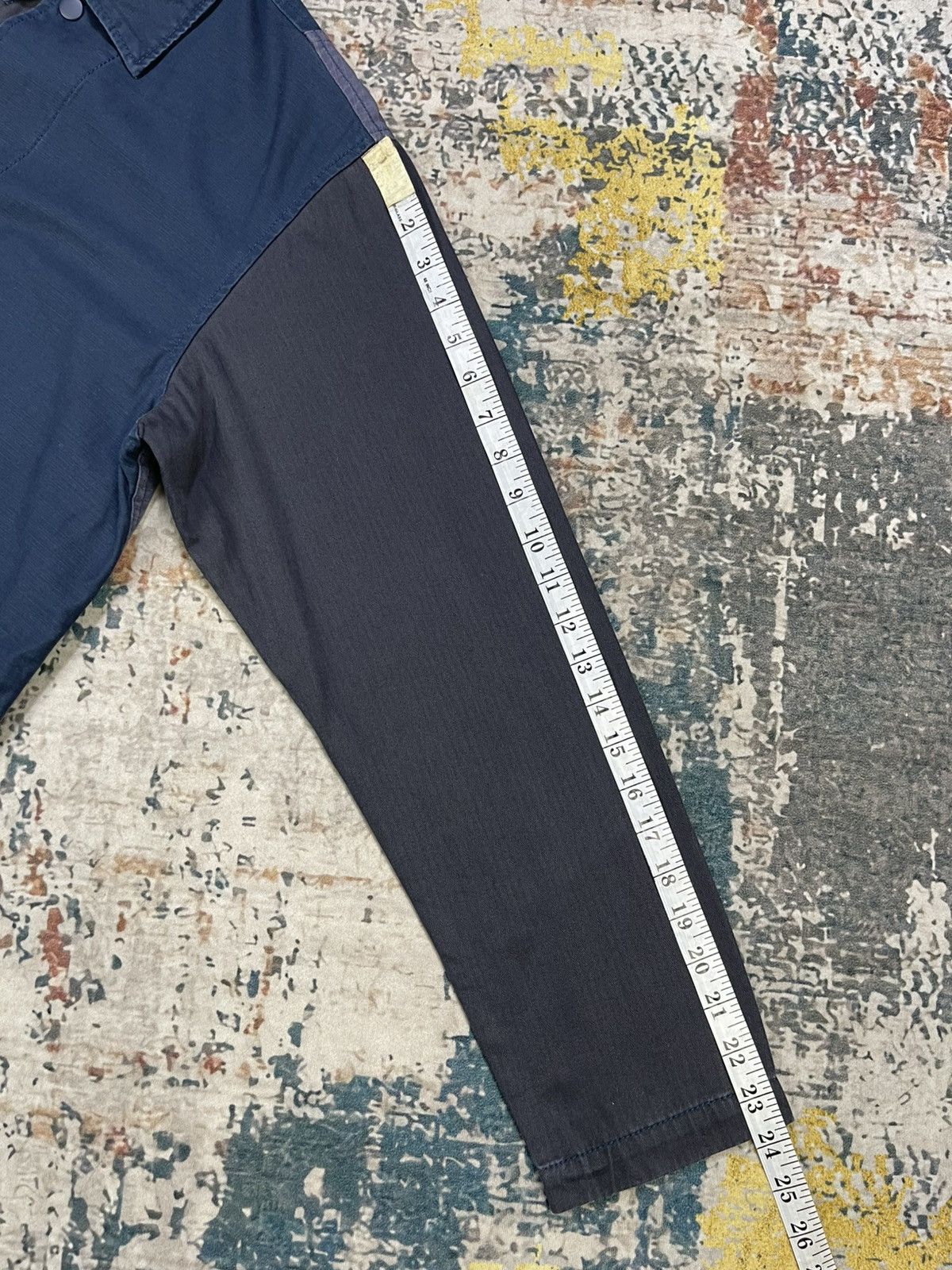 Japanese Brand Coen Patchwork HBT, Ripstop, Poplin Overshirt Size US S / EU 44-46 / 1 - 13 Thumbnail