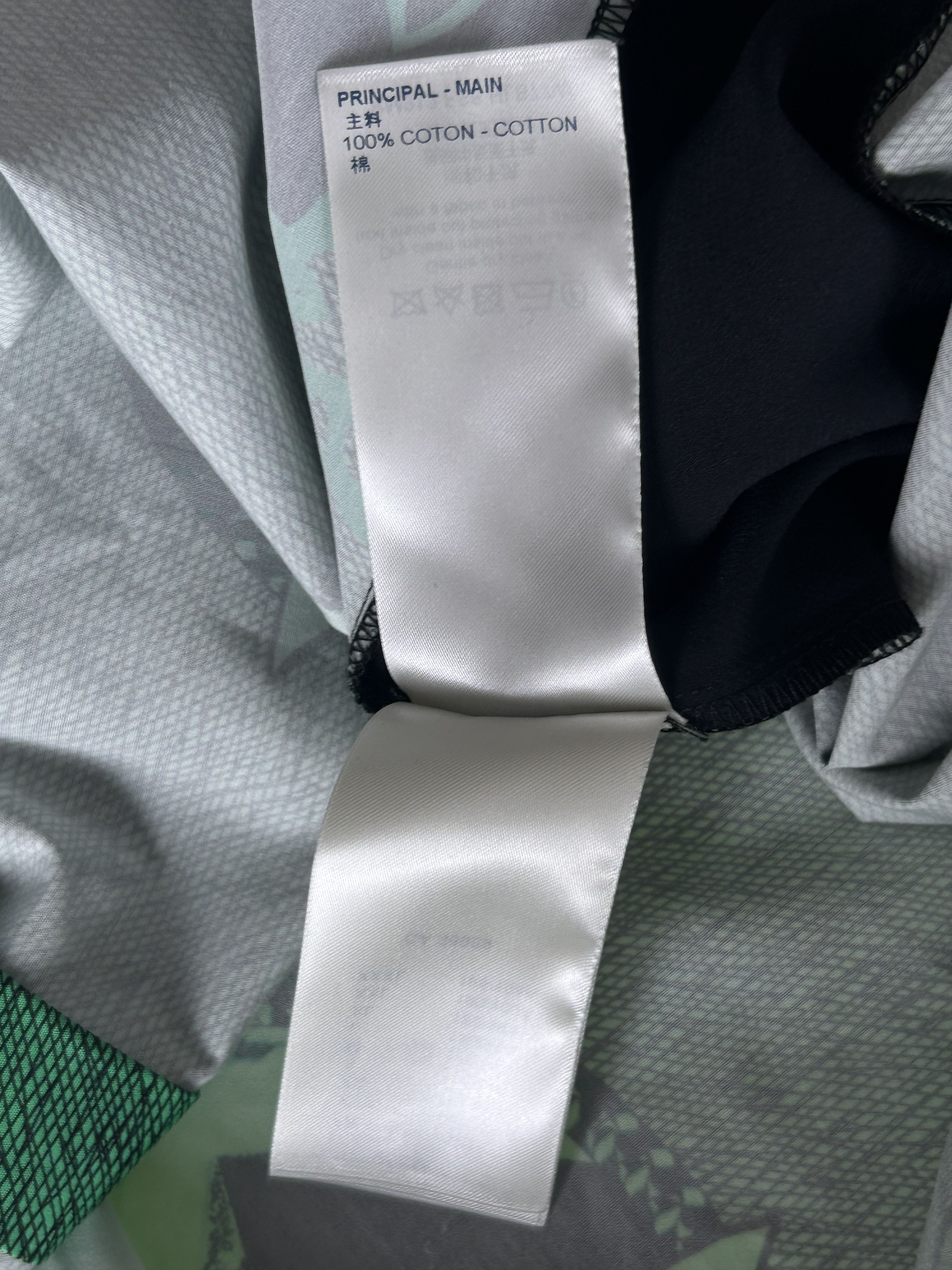 Louis Vuitton Louis Vuitton Green & Black Monogram Shirt Size US XXL / EU 58 / 5 - 6 Thumbnail