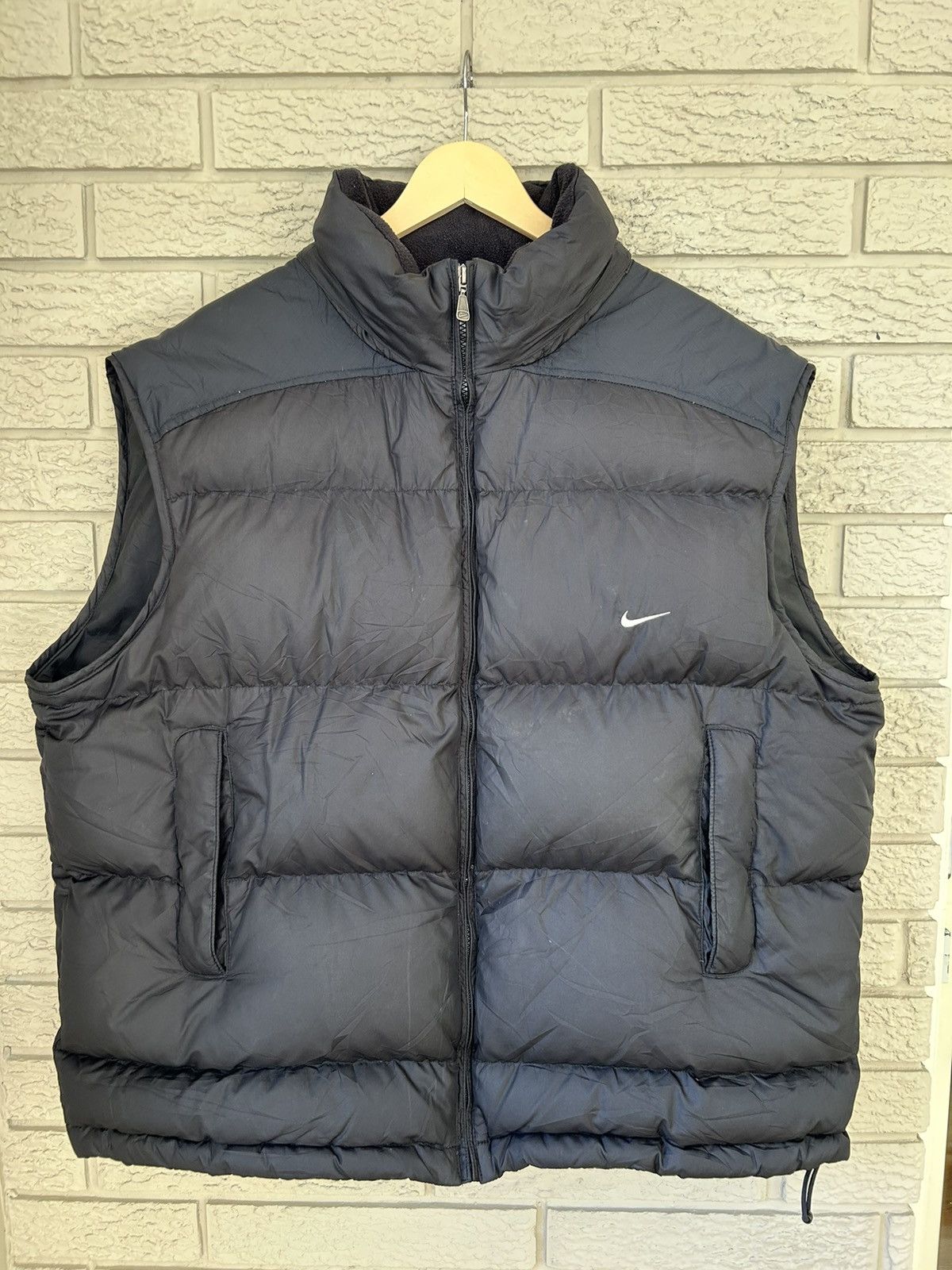 Nike Vintage Nike Swoosh Duck Down Puffer Vest Size US XL / EU 56 / 4 - 1 Thumbnail