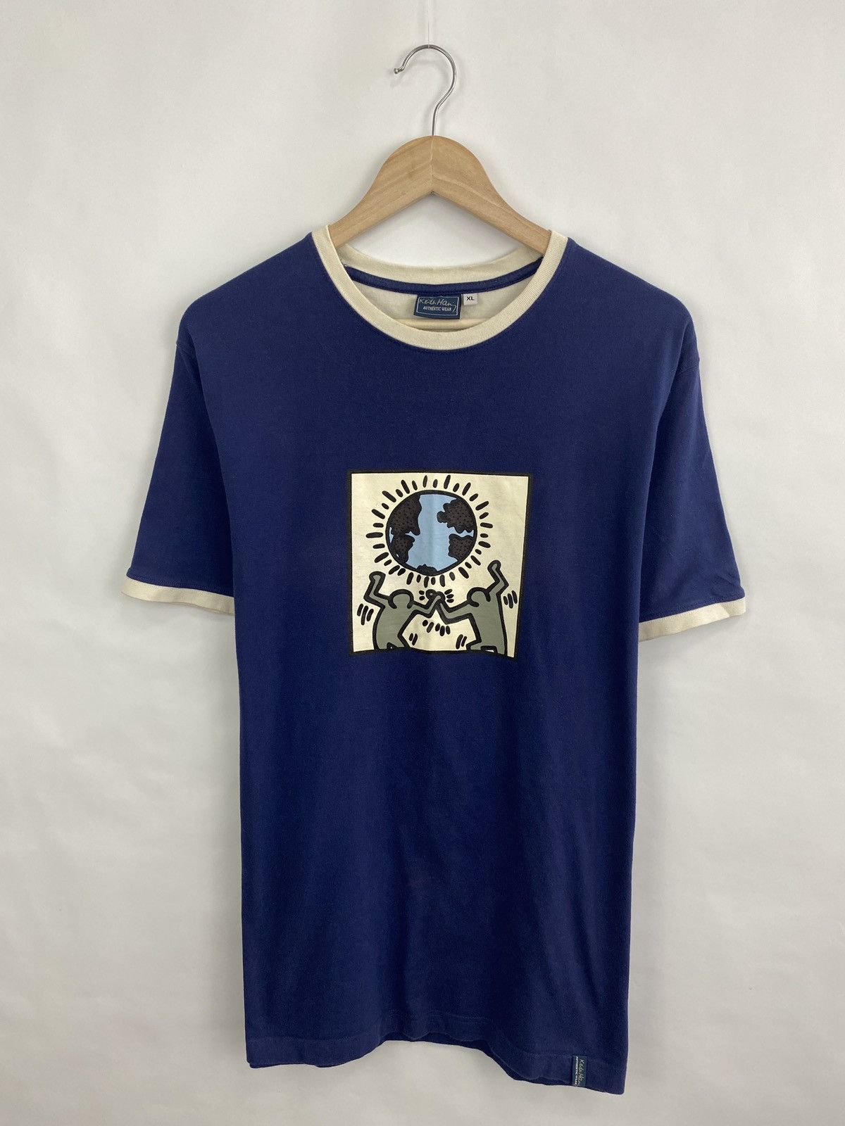 Keith Haring × Vintage 🇺🇸 Vintage 90s Keith Haring t-shirt Size US L / EU 52-54 / 3 - 3 Thumbnail
