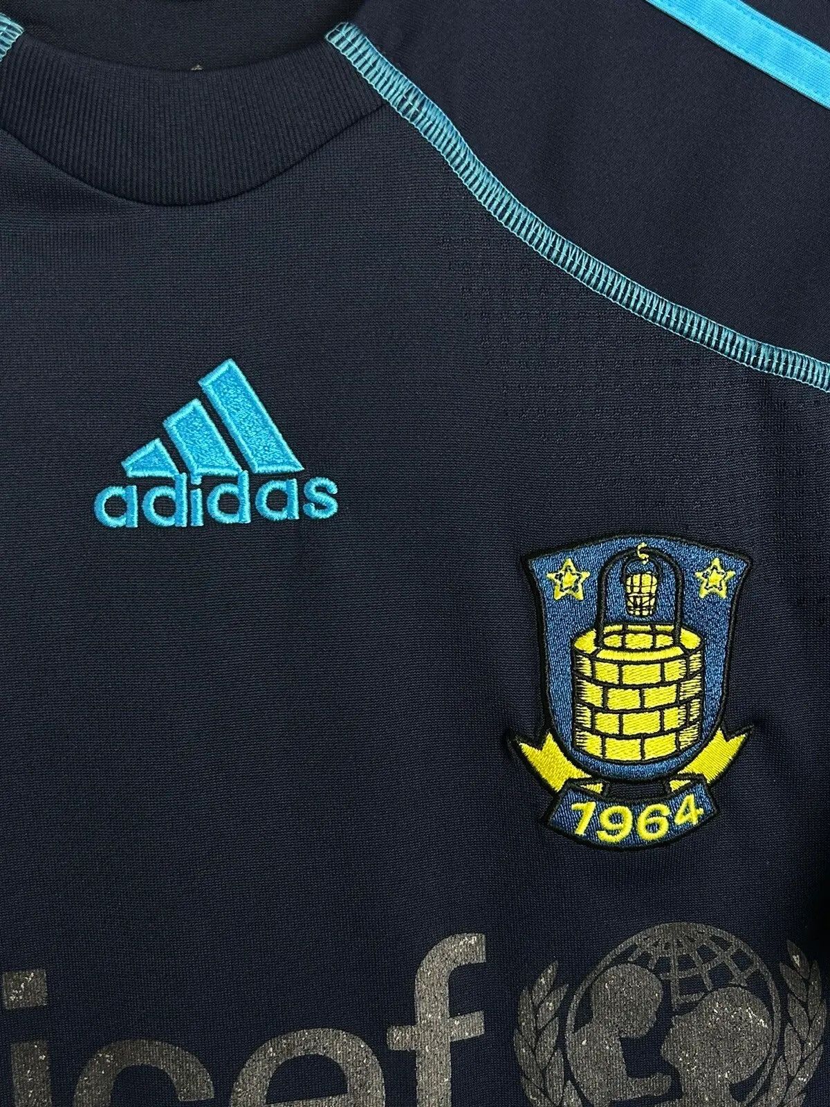 Adidas 00s Vintage Adidas x Borndby IF 2009/10 Away Soccer Jersey Size US L / EU 52-54 / 3 - 3 Thumbnail