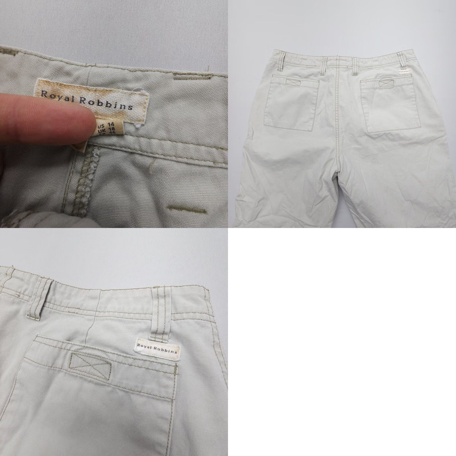 Royal Robbins Royal Robbins Y2K Crop Pants Womens 14 Canvas Baggy Straight Hiking Gorpcore Green Size 36" / US 14 / IT 50 - 8 Thumbnail