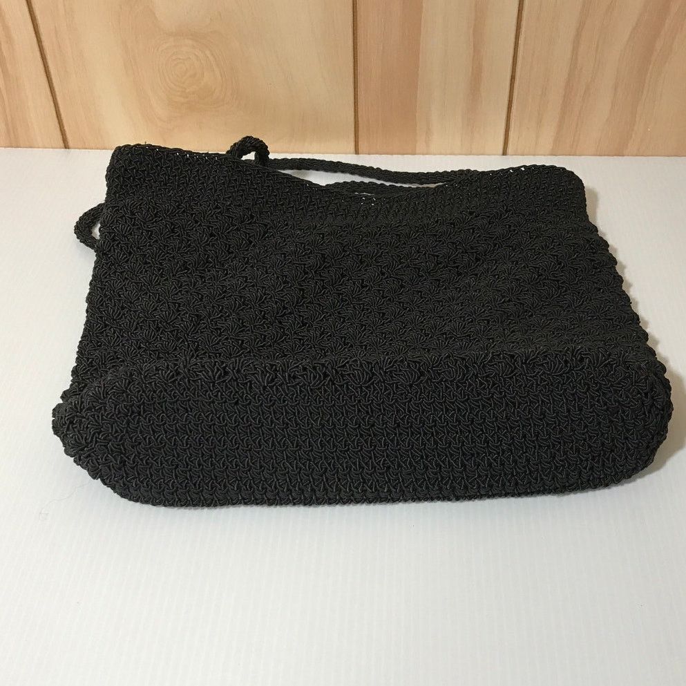 Other Chateau Vintage Black Knitted Satchel Bag Size ONE SIZE - 3 Thumbnail
