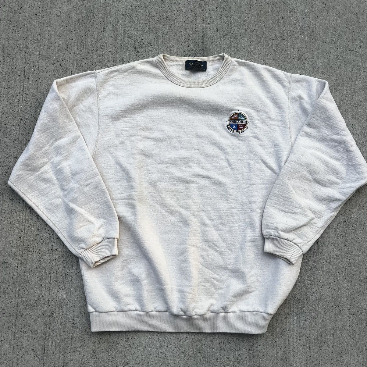 Vintage Vintage 1990s Thrashed Yacht Club Crewneck Size US L / EU 52-54 / 3 - 1 Thumbnail