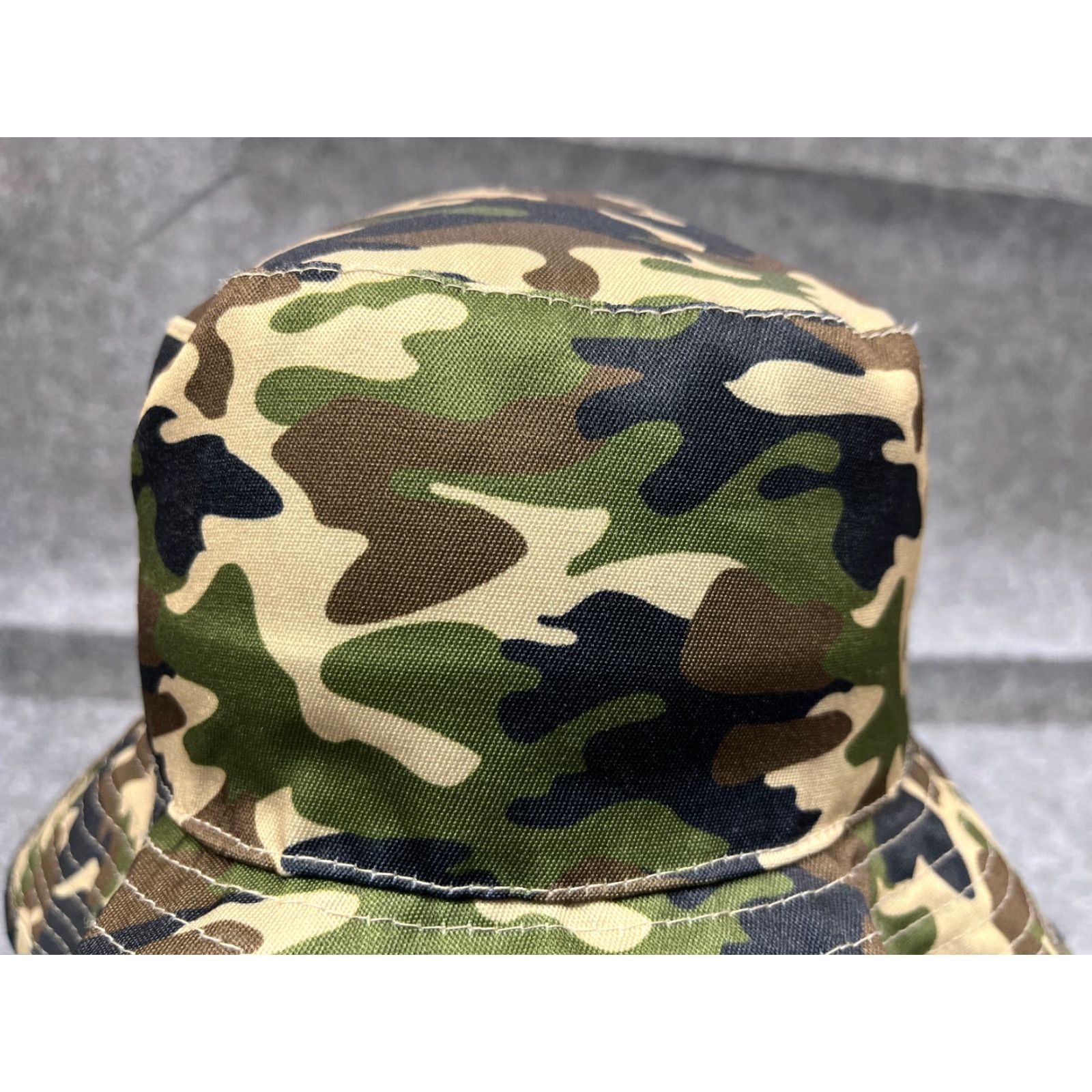 Walmart Walmart Bucket Hat Adult One Size Green Camo 100% Polyester Hike Camp Camouflage Hat Men One Size Green Summer Spring Fall Hiking Logo Camp Gear Mens Size ONE SIZE - 2 Thumbnail