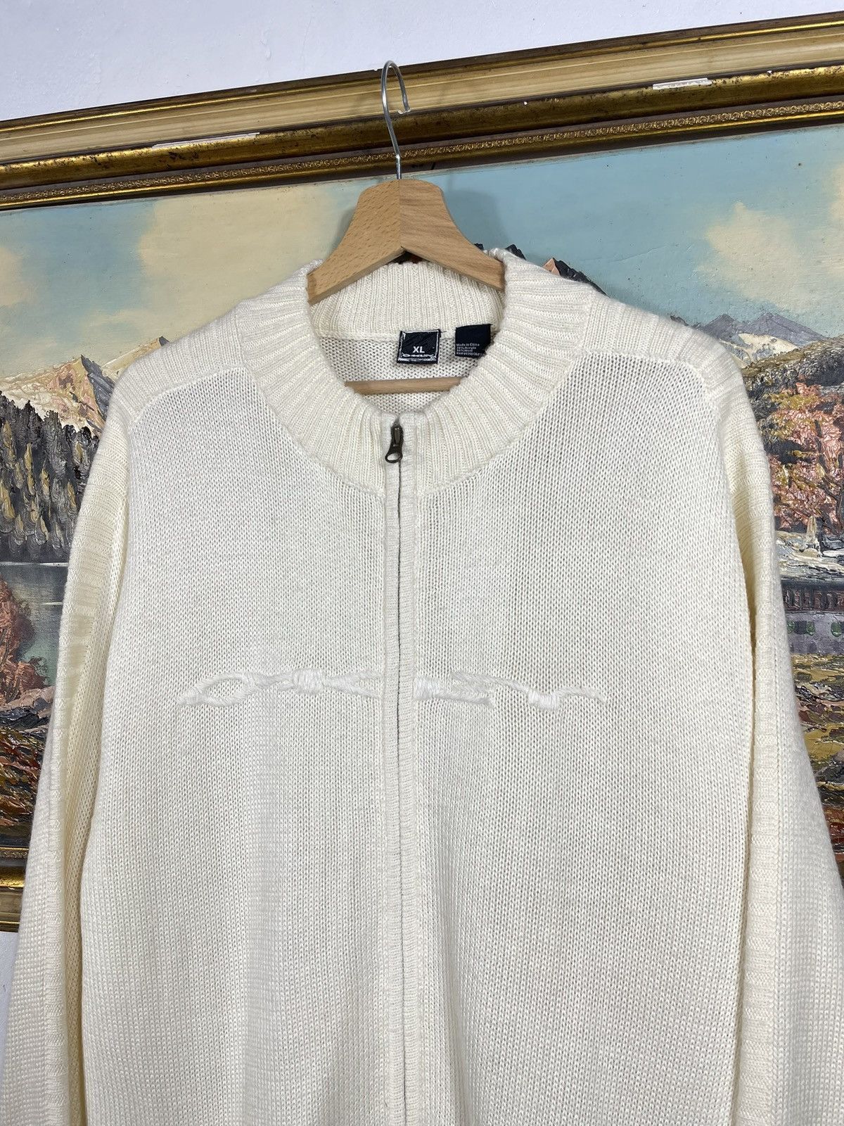 Oakley × Vintage Oakley Vintage Zip Sweater Knitwear Spellout Big Logo Jumper Size US XL / EU 56 / 4 - 5 Thumbnail