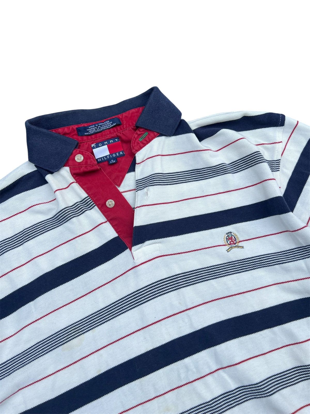 Tommy Hilfiger Tommy Hilfiger Striped Polo Size US L / EU 52-54 / 3 - 3 Thumbnail