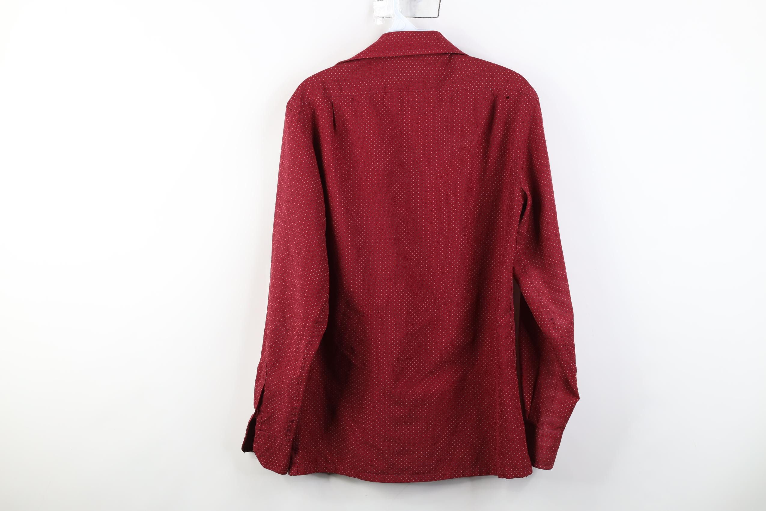 Givenchy Vintage 70s Givenchy Polka Dot Collared Button Shirt Red Size US S / EU 44-46 / 1 - 16 Thumbnail