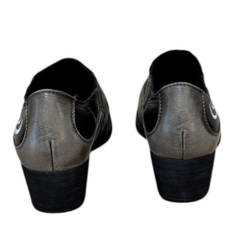 Born BORN Boots Women 7 Black Napa Leather Western Cowgirl Boho Size US 7 / IT 37 - 6 Thumbnail