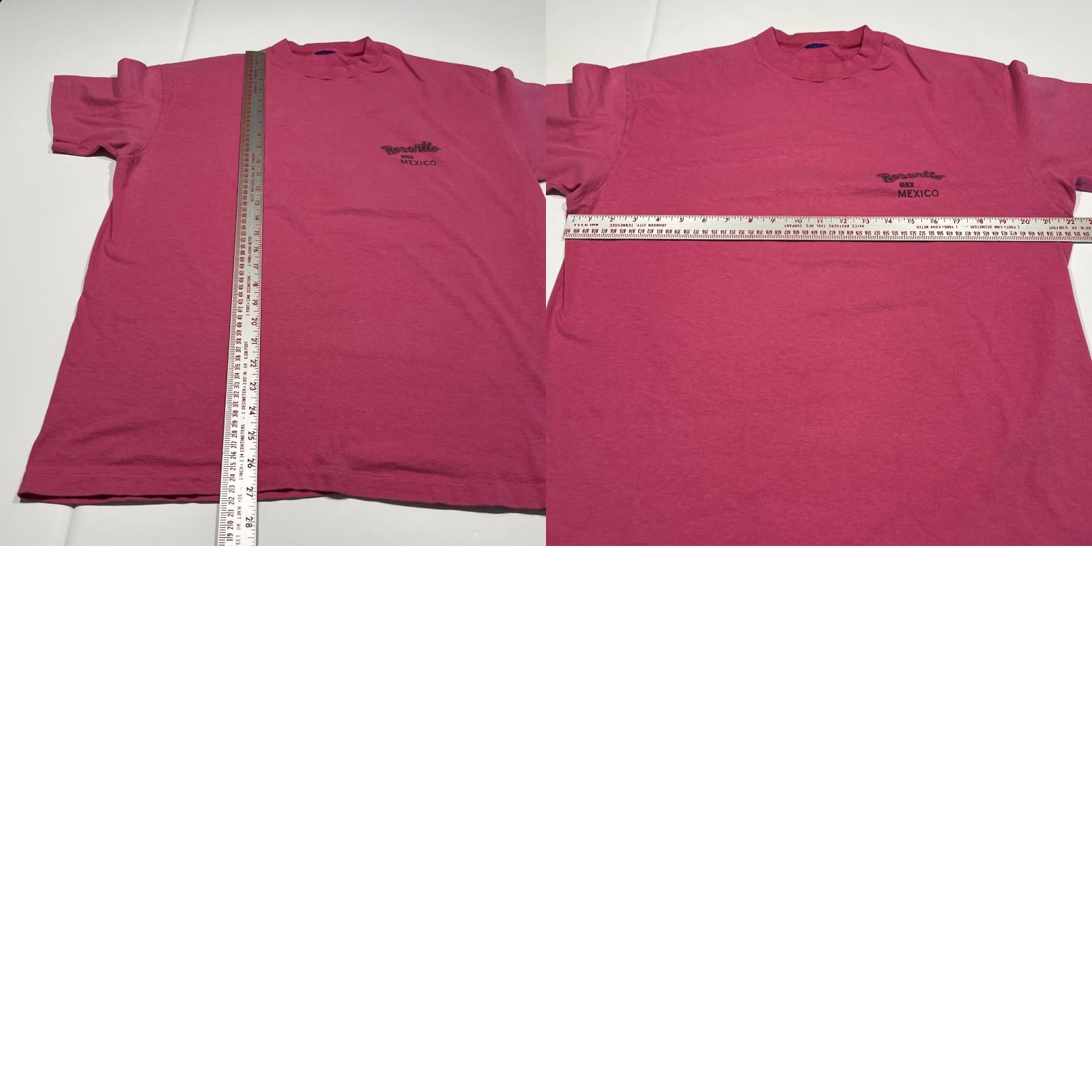 Paradise VINTAGE XL Cats Another Shi*** Day In Paradise Rosarito Beach Mexico Pink Shirt Size US XL / EU 56 / 4 - 9 Thumbnail