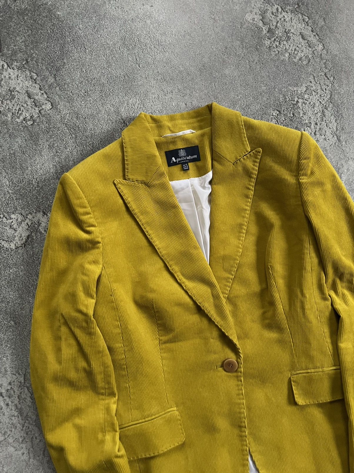 Aquascutum Aquascutum Blazer Size 44 One-Button Cropped Velvet Jacket Size M / US 6-8 / IT 42-44 - 3 Thumbnail