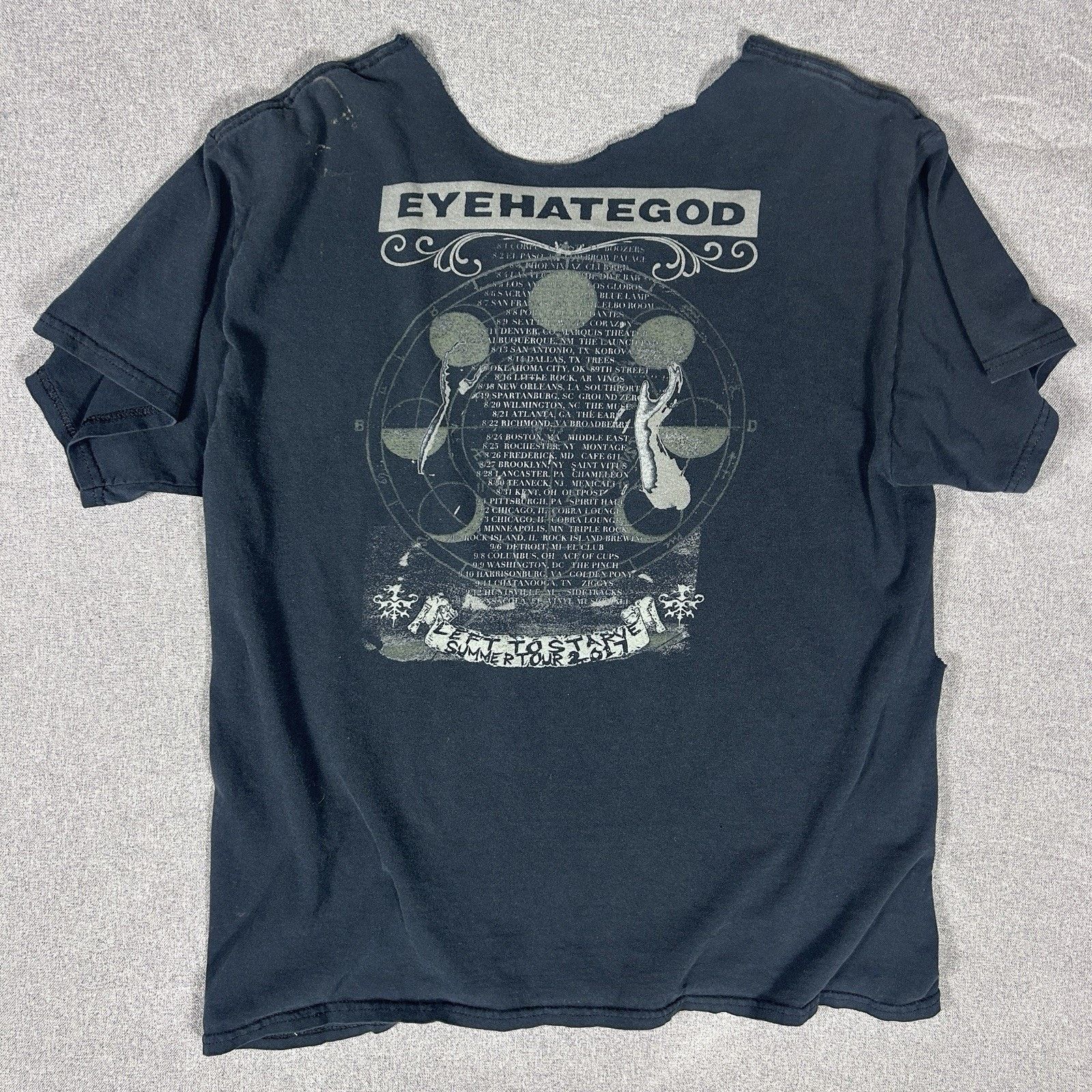 Other Eyehategod Distressed Sludge Metal Band Tee Black Large Size L / US 10 / IT 46 - 5 Thumbnail