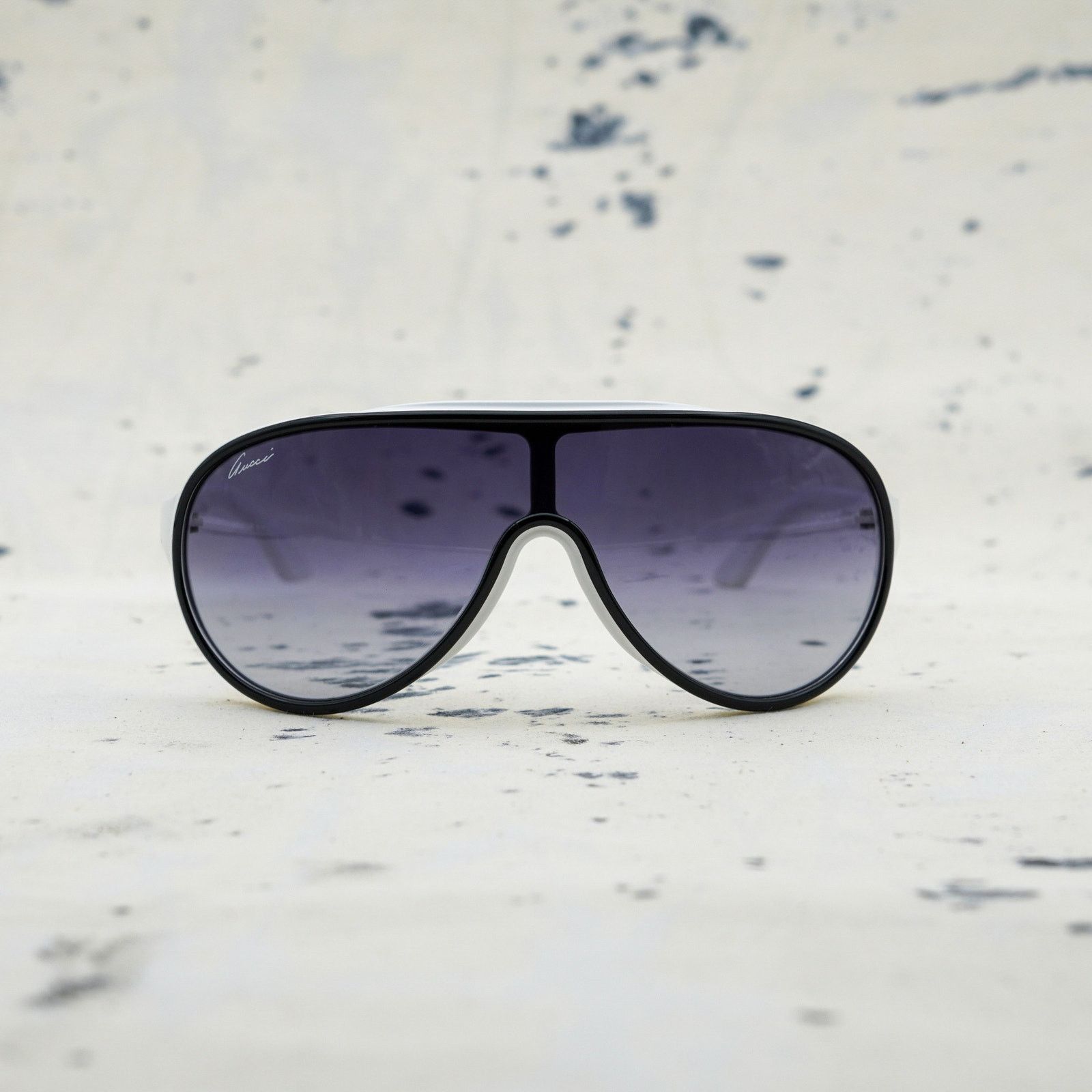 Gucci Gucci gg 3514 gradient shield mask white aviator sunglasses Size ONE SIZE - 2 Thumbnail
