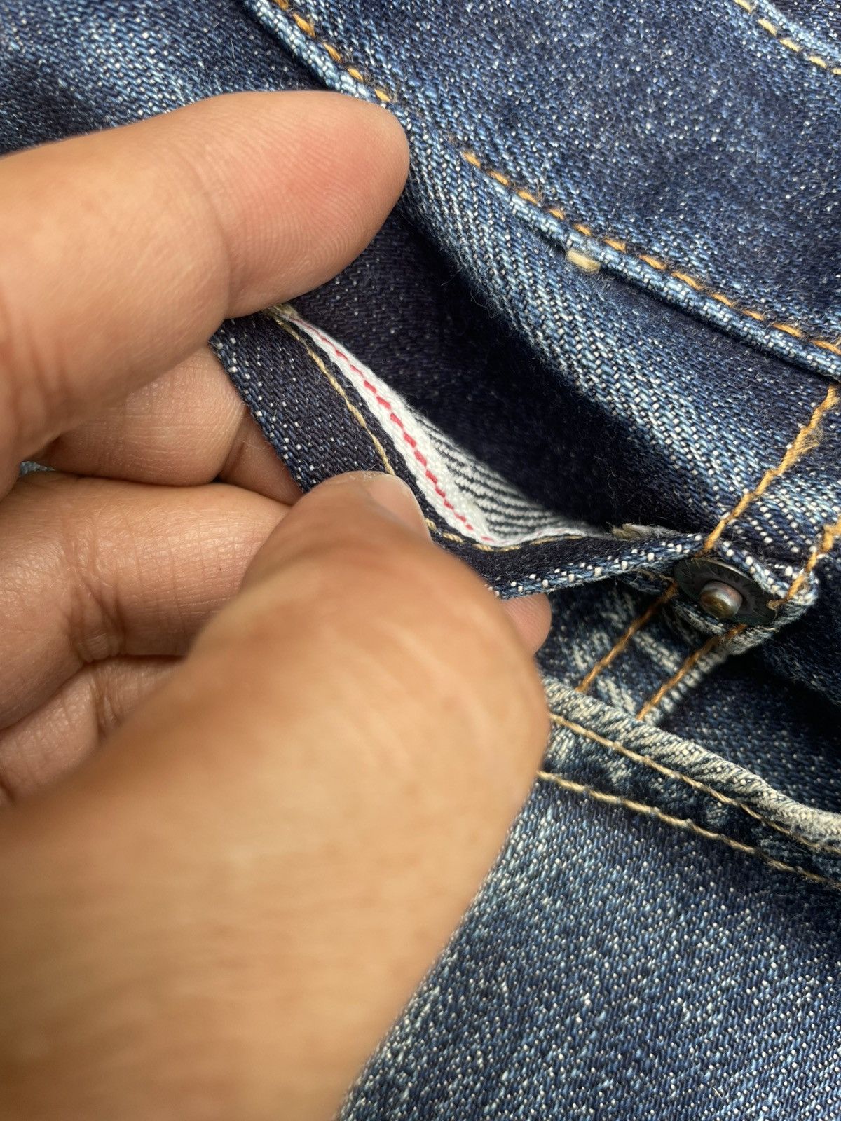 Japanese Brand × Uniqlo Uniqlo Selvedge Distresed Jeans Size US 34 / EU 50 - 20 Thumbnail
