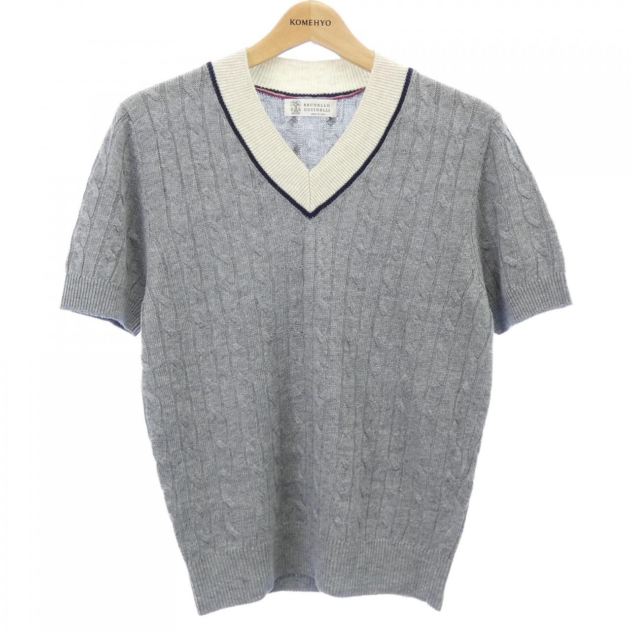 Brunello Cucinelli Brunello Cucinelli Brunello Cucinelli Knit Textile Tops DUTY FREE for USA Size ONE SIZE - 1 Thumbnail