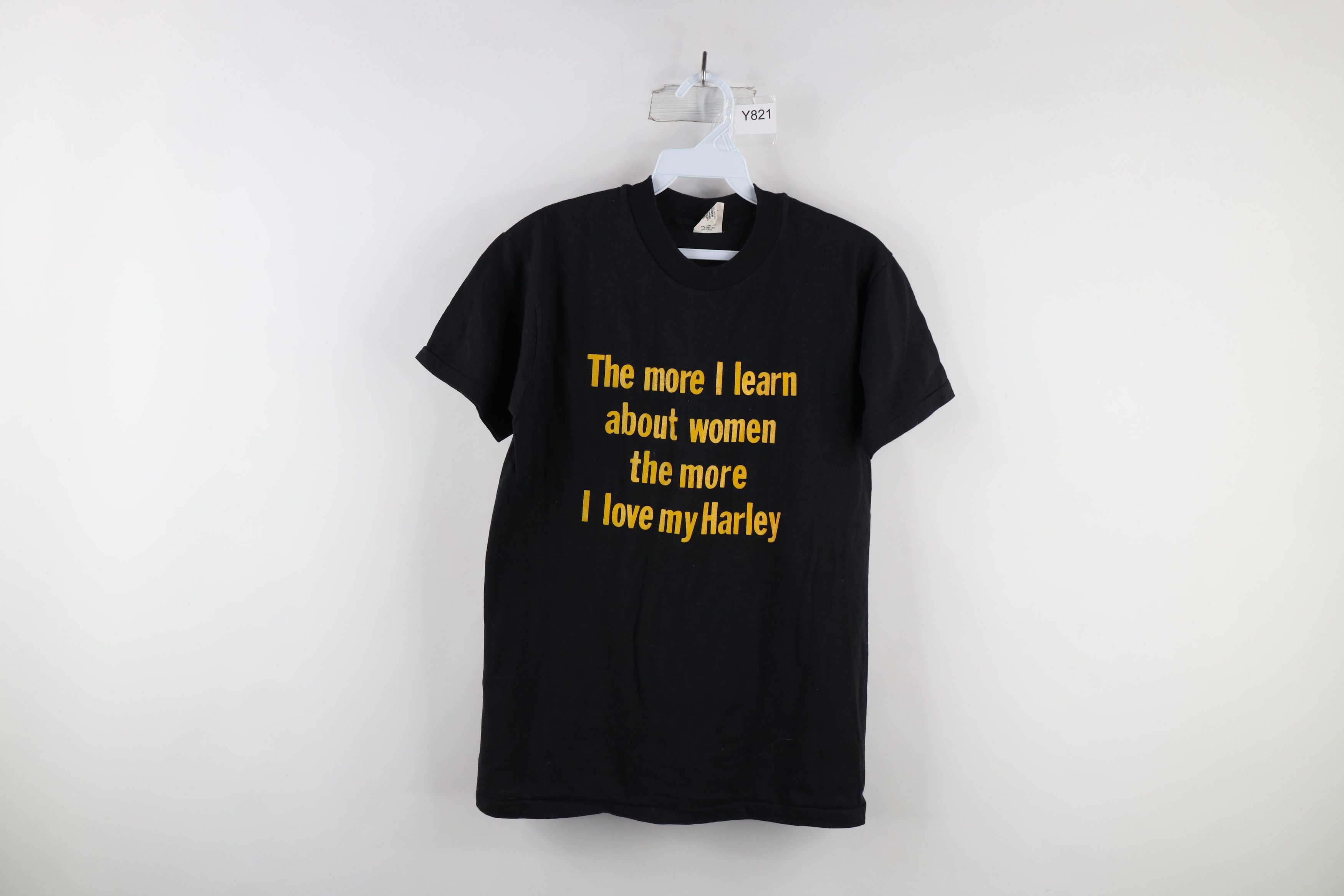 image of VTG 80's Harley Davidson Women More I Love My Harley T-Shirt in Black, Men's (Size Medium)