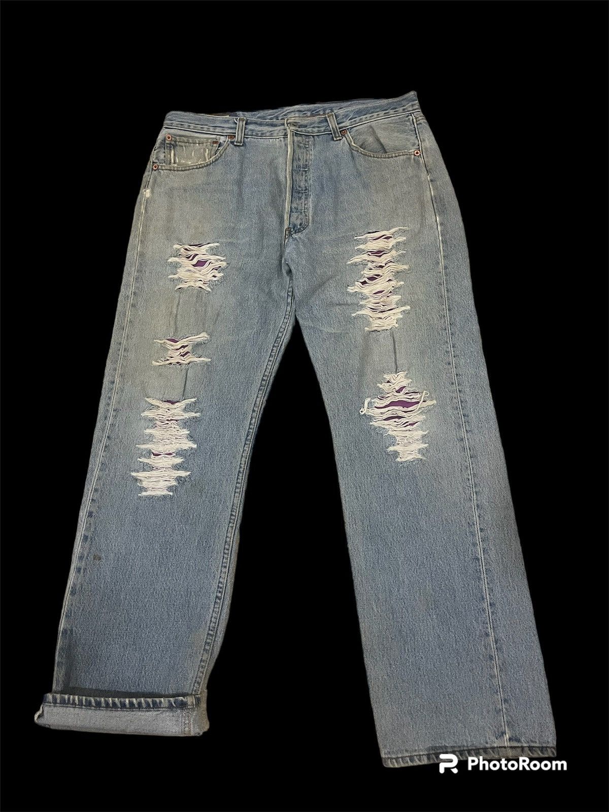 Levi's Vintage Clothing ❌SUMMER SALE❌VINTAGE LEVI’S DISTRESSED JEANS KURT COBAIN Size US 36 / EU 52 - 1 Thumbnail