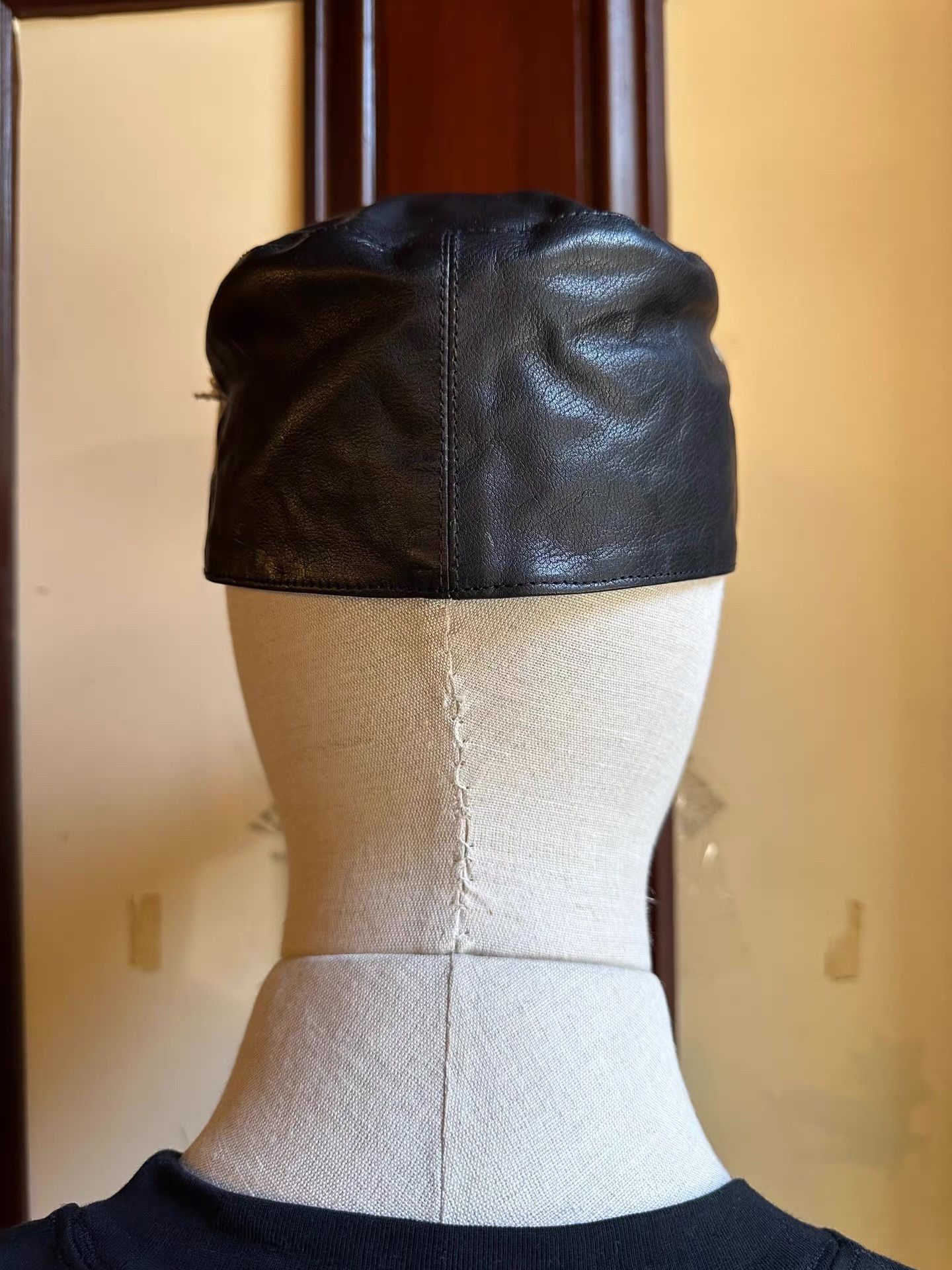 Guidi Guidi 17SS Black Kangaroo Leather Baseball Cap Ｑ25 Size ONE SIZE - 4 Thumbnail