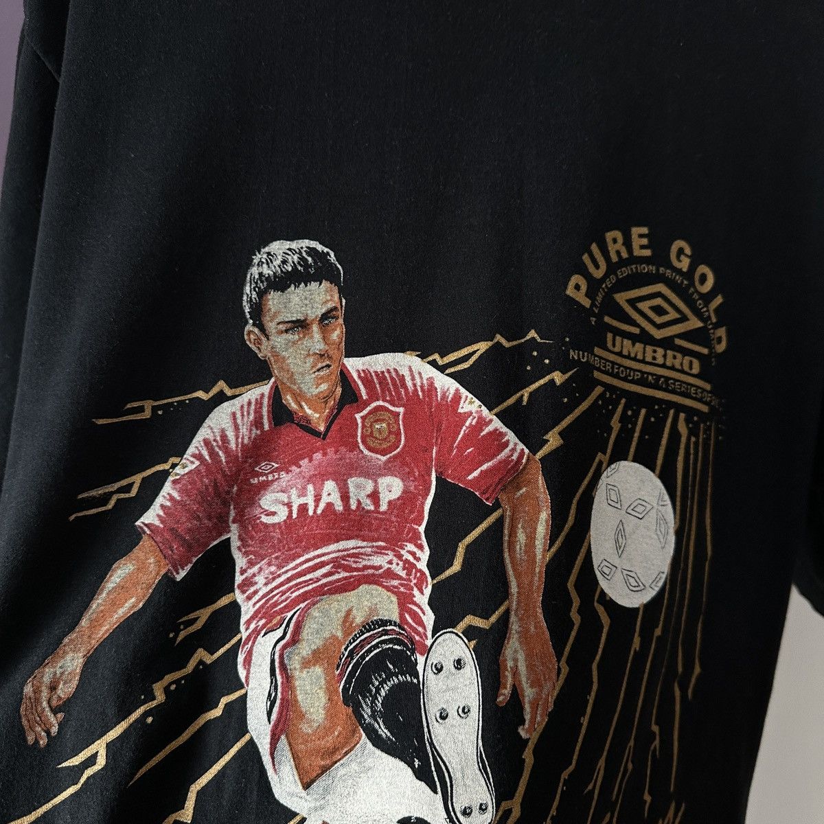 Umbro Manchester United 1994 #5 Sharpe Vintage T-Shirt Umbro Fans Size US M / EU 48-50 / 2 - 5 Thumbnail