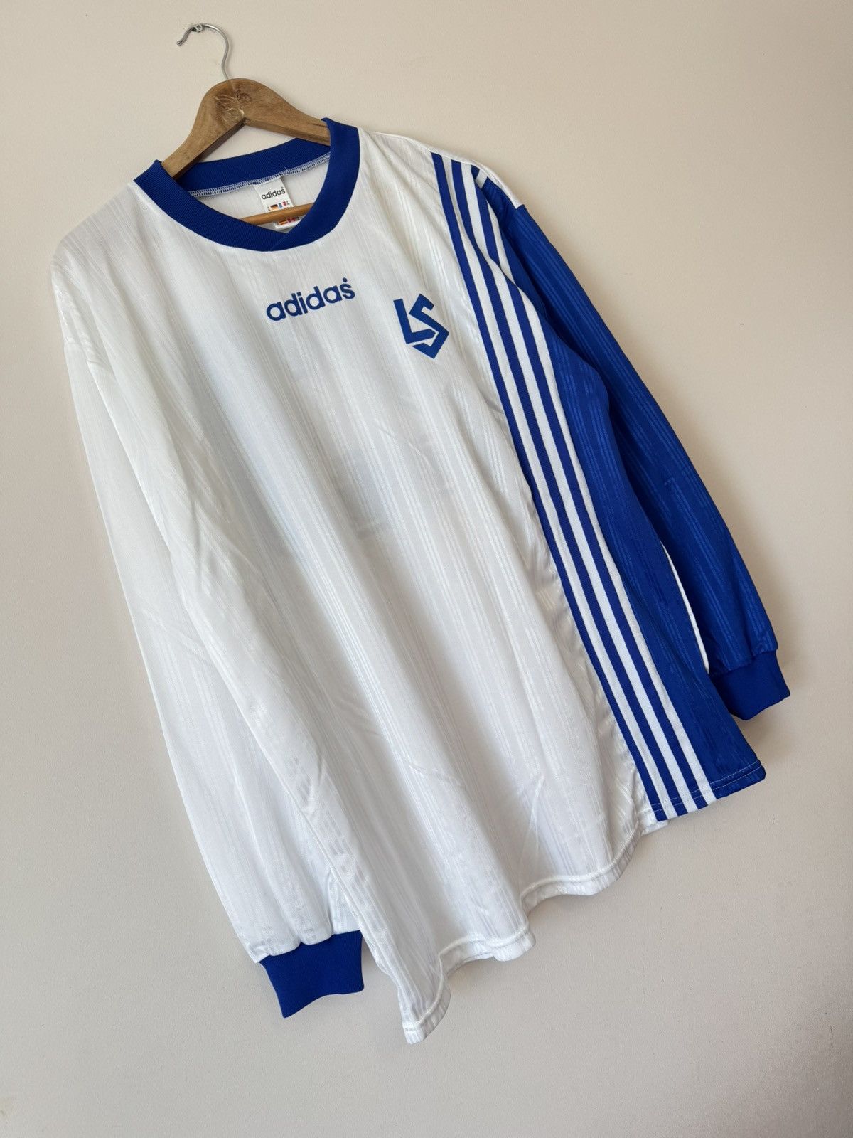 Adidas Vintage Lausanne Sport 1997-1998 Match Worn Soccer Jersey Size US XL / EU 56 / 4 - 5 Thumbnail