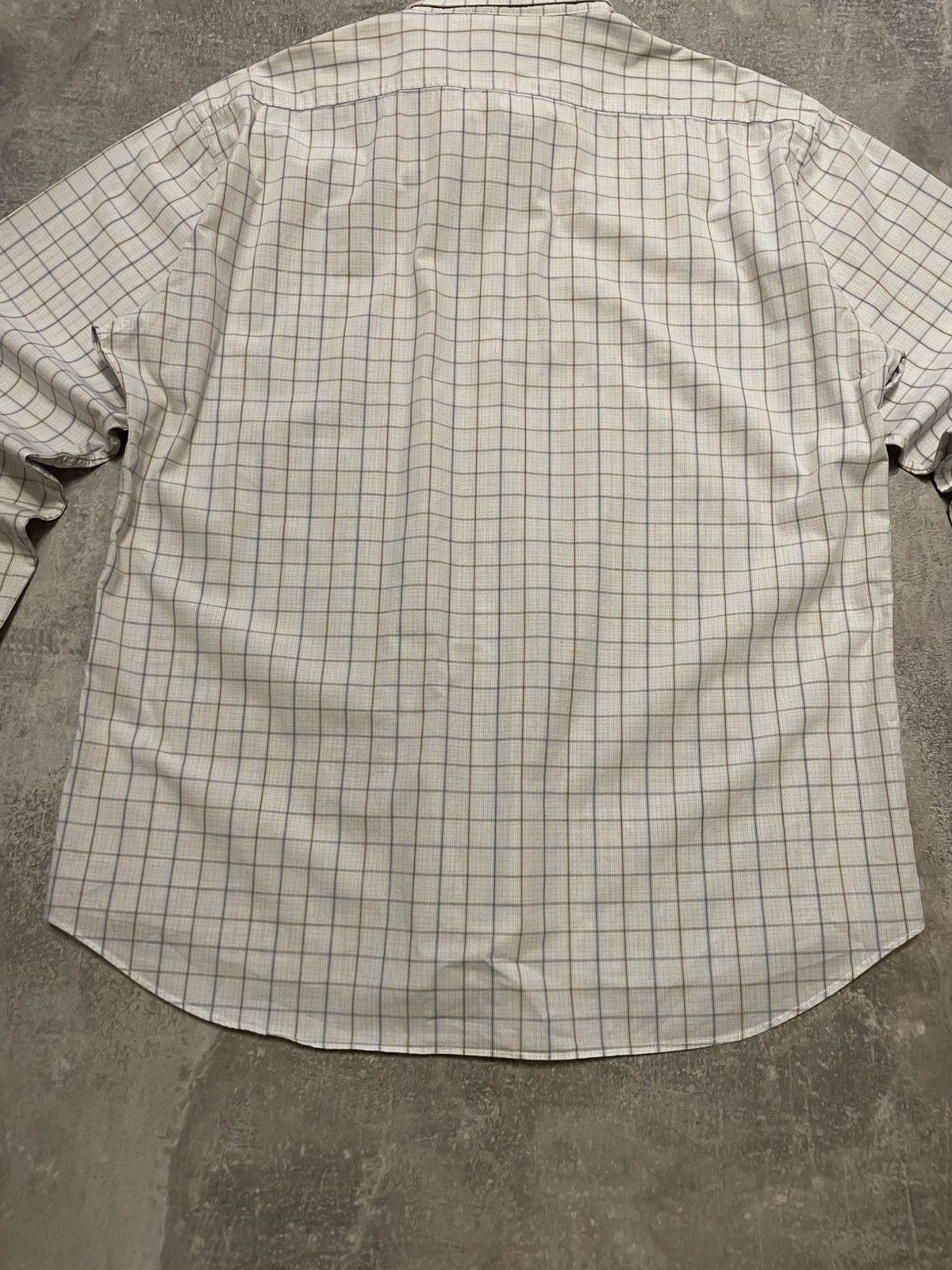 Vintage Vintage YSL Yves Saint Laurent Checked Long Sleeve Shirt Size US XL / EU 56 / 4 - 14 Thumbnail