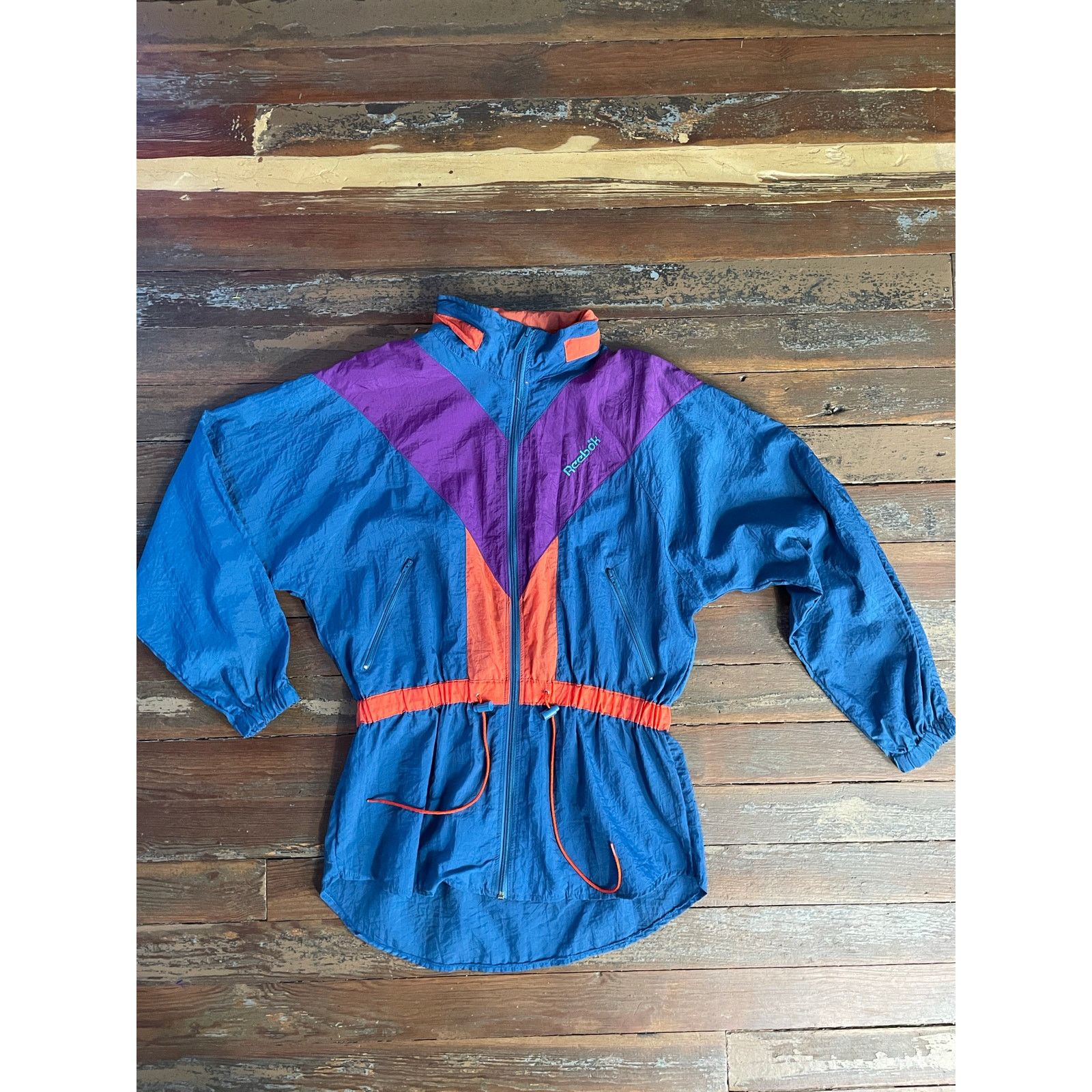 Reebok Vintage 90s Reebok Windbreaker Jacket Blue Purple M Size US M / EU 48-50 / 2 - 7 Thumbnail