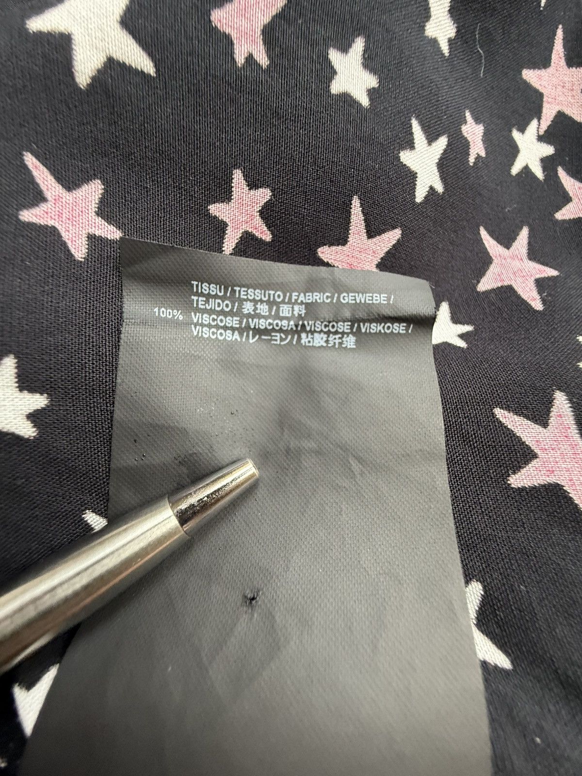 Saint Laurent Paris FW16 Saint Laurent star shirt black pink white Hedi Slimane Size US L / EU 52-54 / 3 - 21 Thumbnail