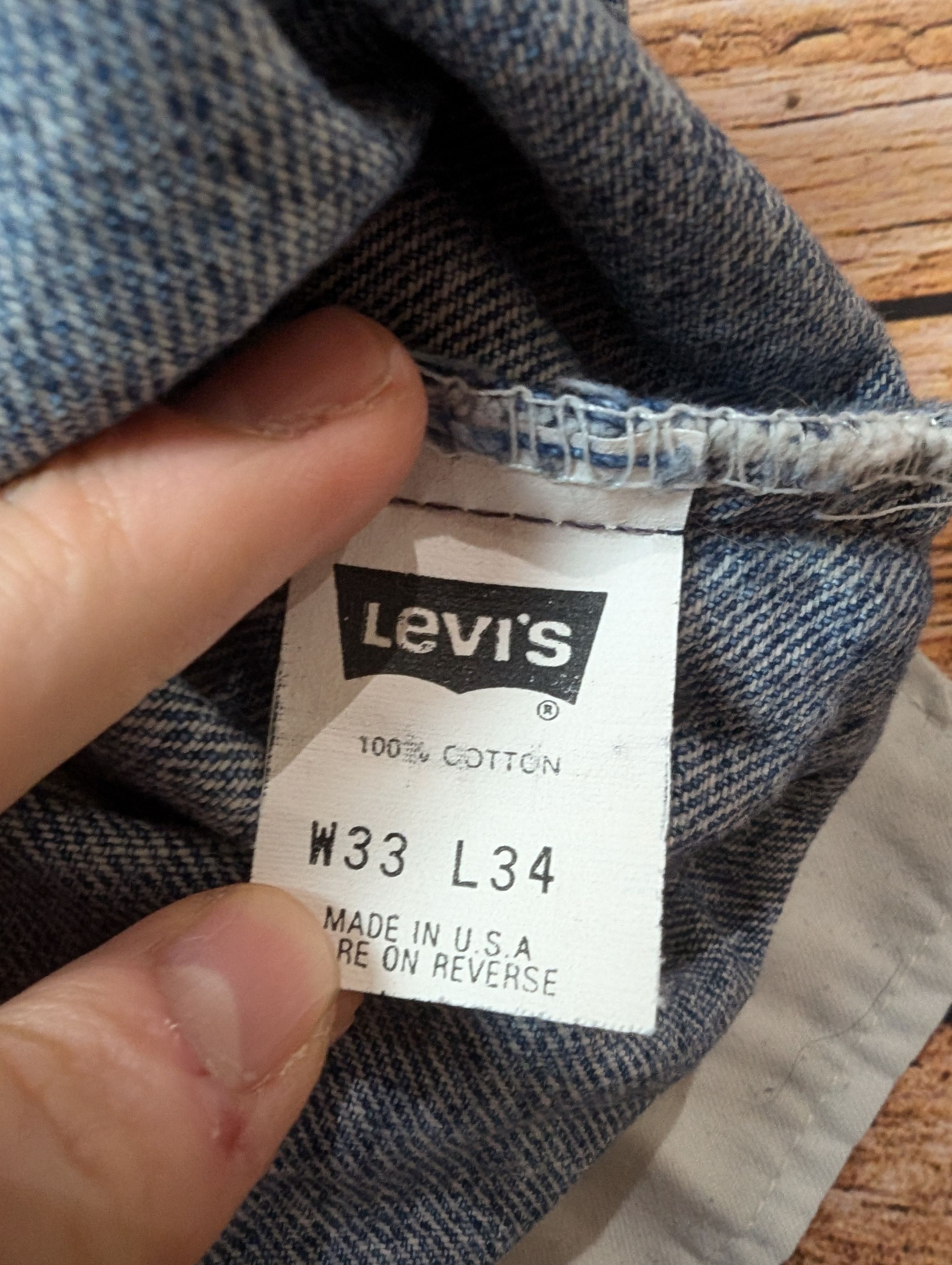 Levi's × Vintage Vintage Levi's Levis 506 w33 90s early Size US 33 - 8 Thumbnail