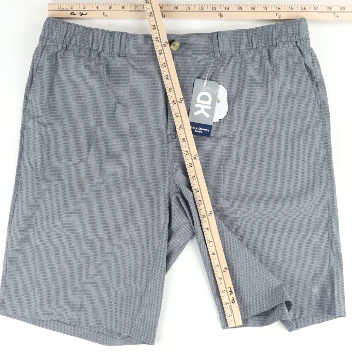 Vintage Little Donkey Andy Hiking Shorts Gray Men 2XL Elastic Waist Nylon Woven Casual 90s? Size US 39 - 3 Thumbnail