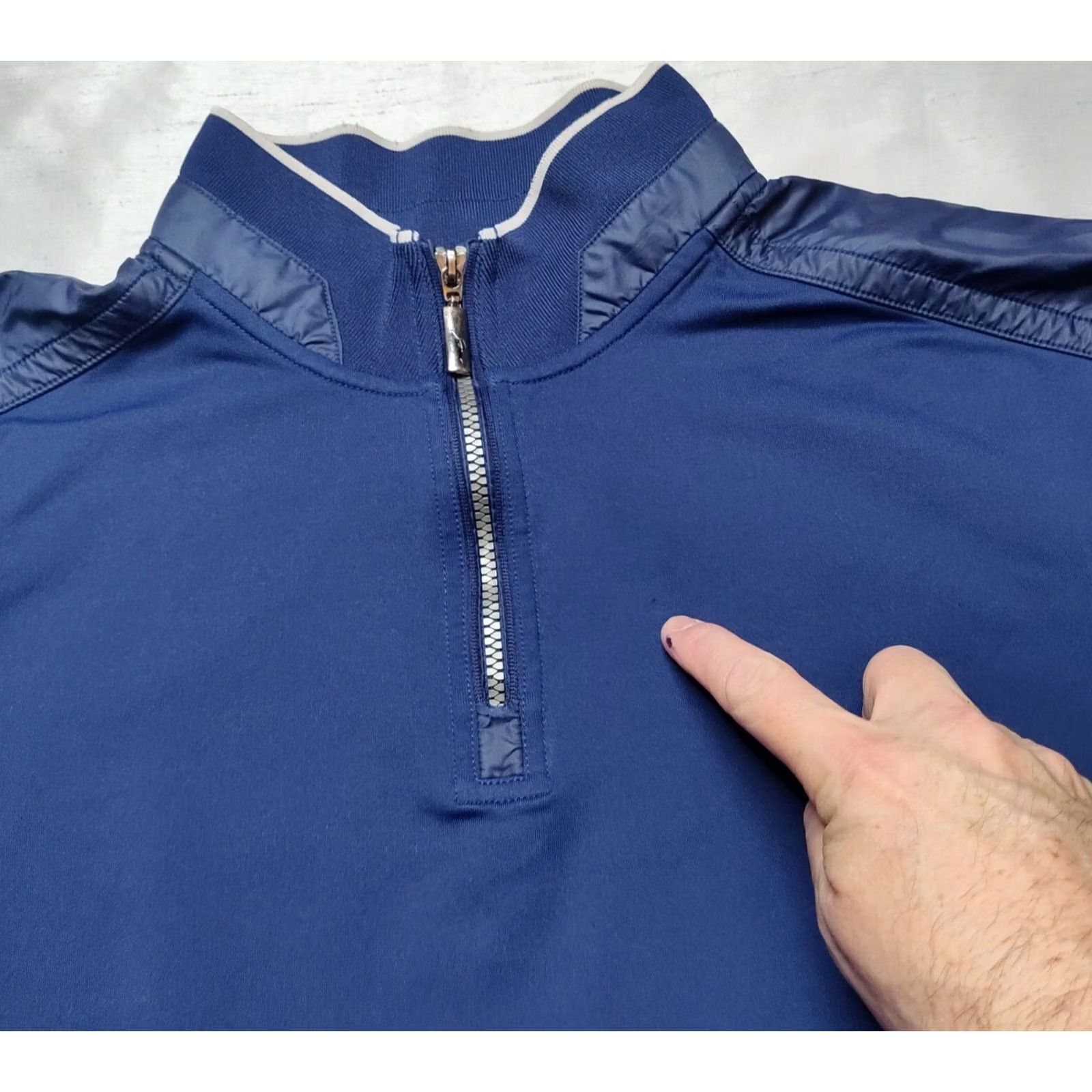 Tommy Bahama TOMMY BAHAMA Men XL Blue 1/4 Zip Pullover Sweatshirt Shirt Adult XL Blue Logo Zipper Navy? Size US XL / EU 56 / 4 - 7 Thumbnail