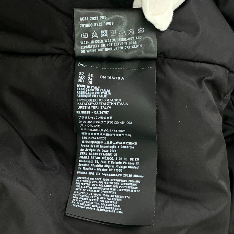 Prada Prada Size 38 23 black triangle logo hooded long-sleeved co Size US XXS / EU 40 - 8 Thumbnail
