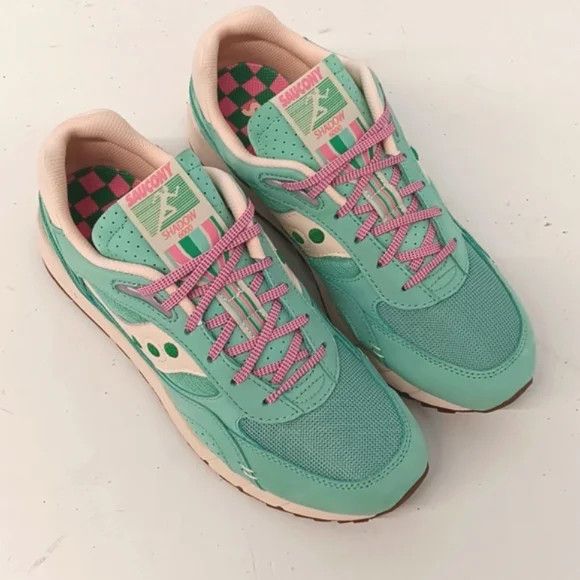 Saucony Saucony Womens Shadow 6000 Aqua/White EarthCitizen Low - 11 Size US 11 / IT 41 - 2 Thumbnail